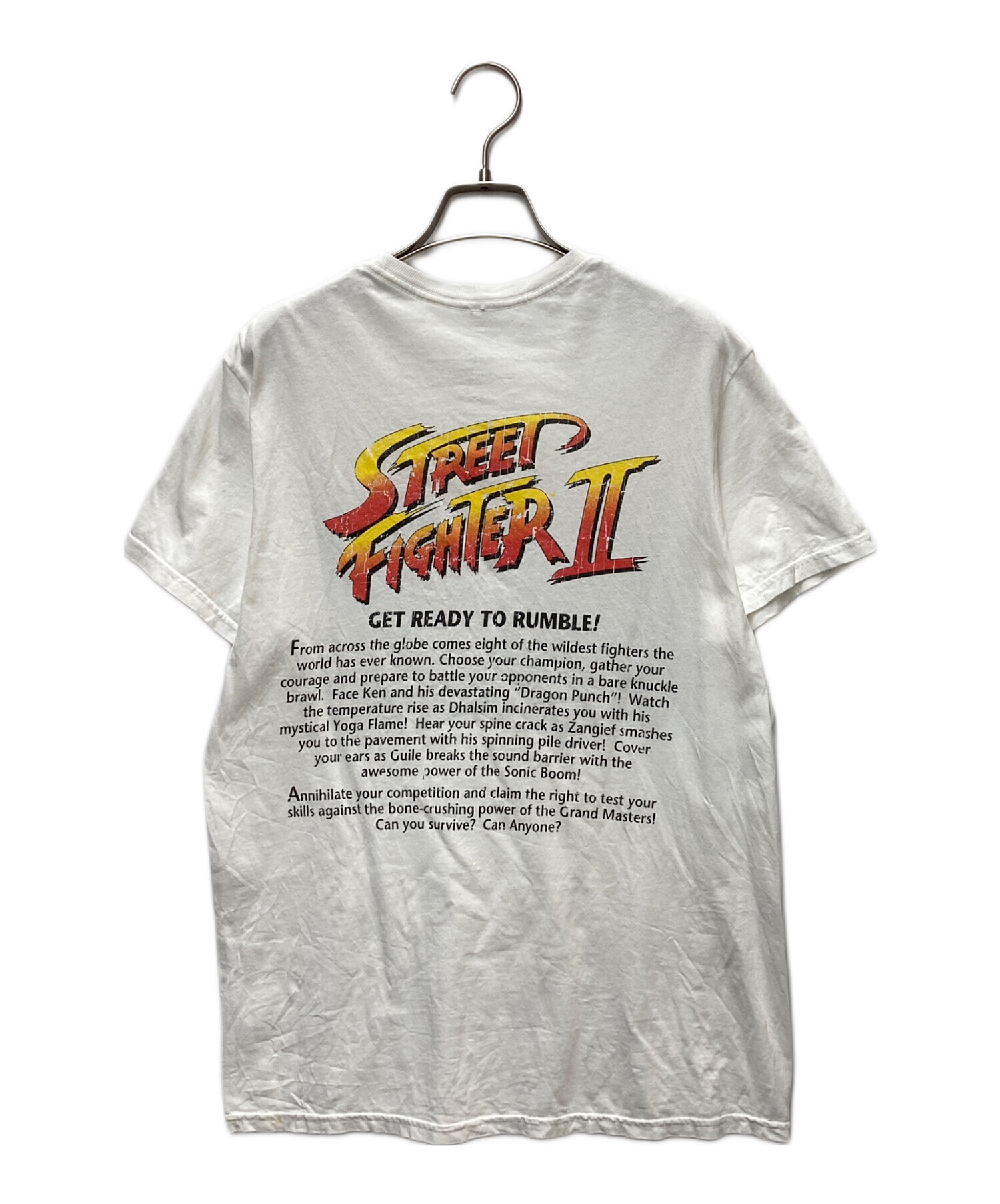 中古・古着通販】カプコン (カプコン) ゲームプリントTシャツ ホワイト