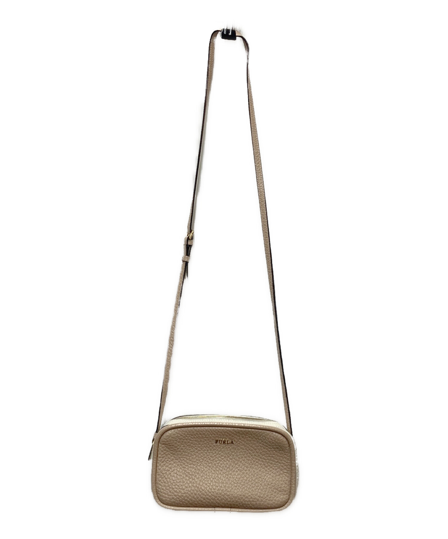 中古・古着通販】FURLA (フルラ) Wファスナーショルダーバッグ ピンク