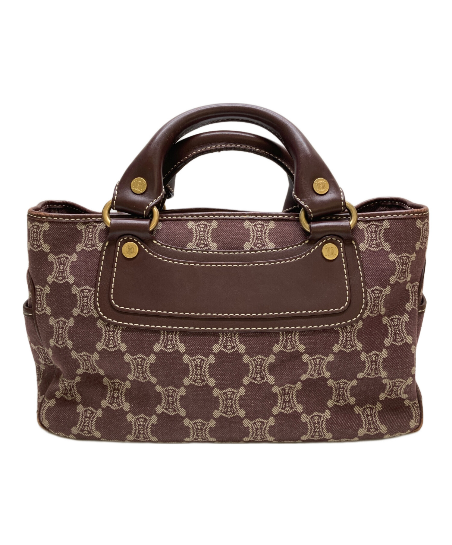 CELINE セリーヌ　ブギーバッグ　マカダム柄　ハンドバッグ　巾着付き CELINE セリーヌ ブギーバッグ ハンドバッグ マカダム柄