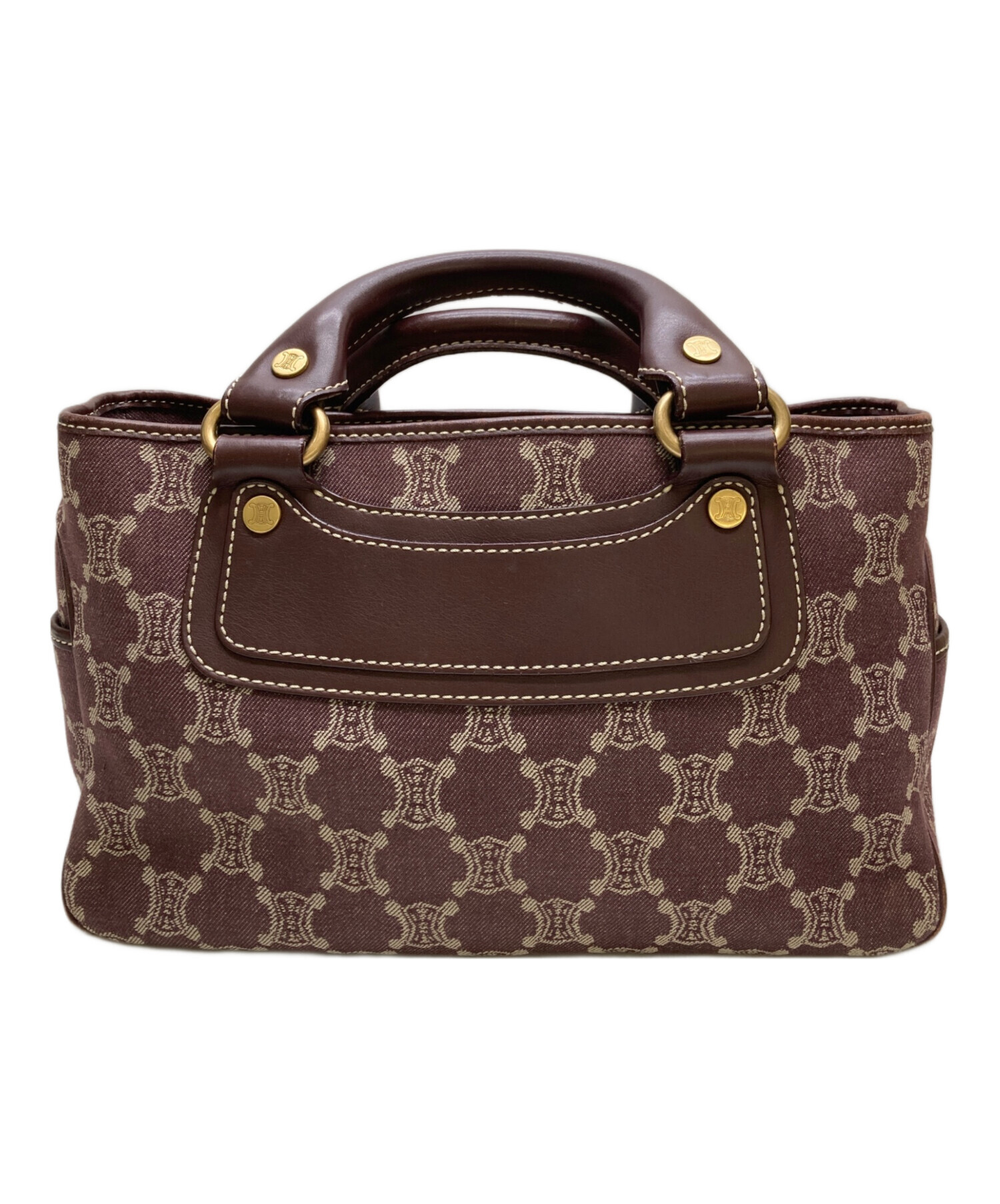 中古・古着通販】CELINE (セリーヌ) マカダム柄デニムブギーバッグ