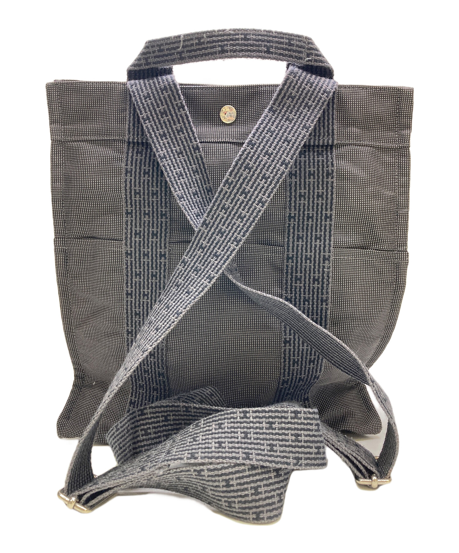 HERMES エルメス エールライン アドMM グレー リュックサック