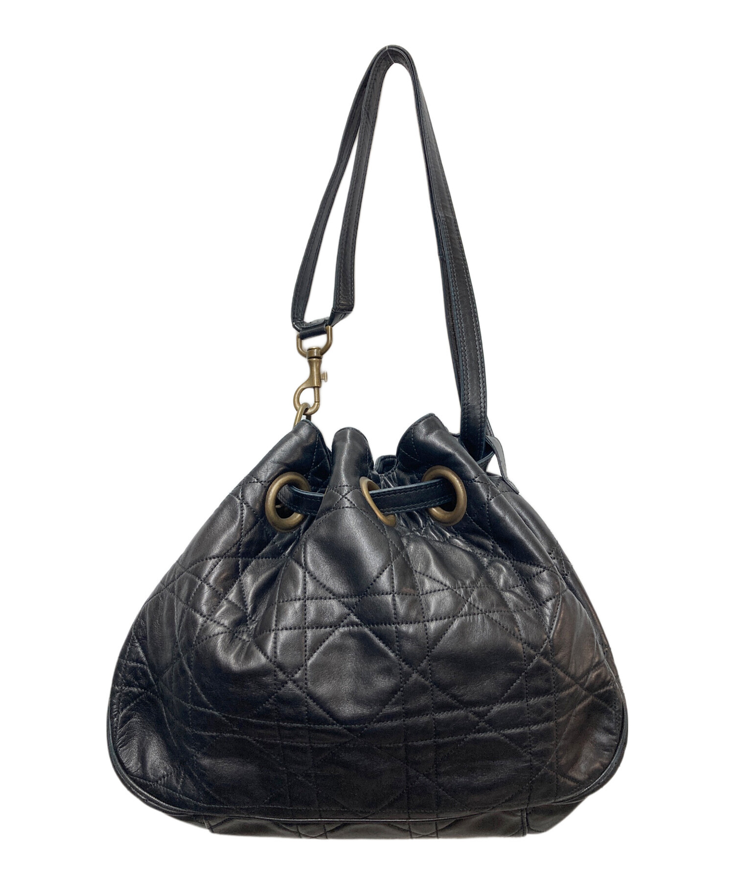 Christian Dior ヴィンテージ 巾着 ショルダーバッグ ポーチ付き 中古・古着通販】Christian Dior (クリスチャン ディオール) 巾着