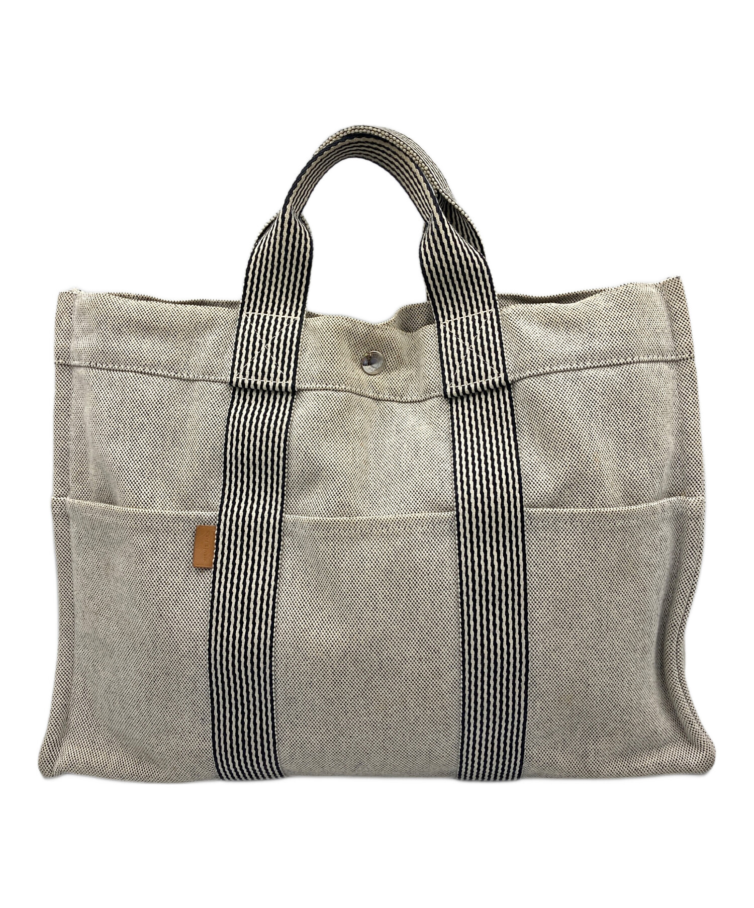 中古・古着通販】HERMES (エルメス) キャンバスハンドバッグ ニュー 