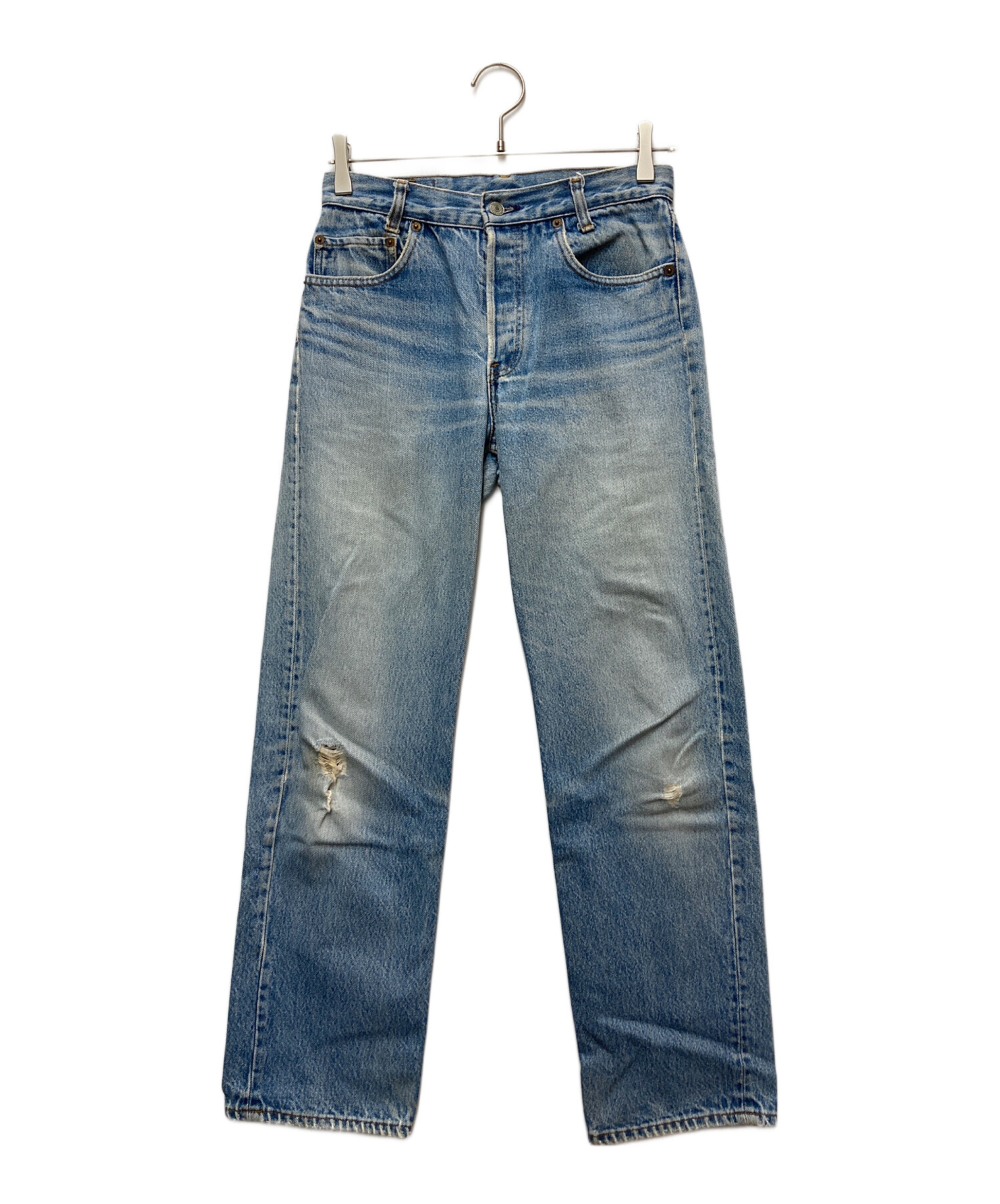 中古・古着通販】LEVI'S (リーバイス) ダメージデニムパンツ ブルー