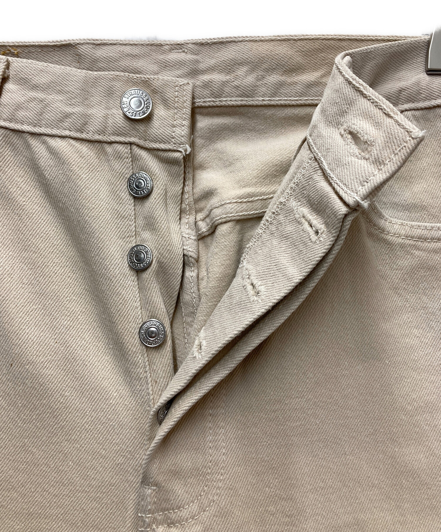 中古・古着通販】LEVI'S (リーバイス) 501カラーデニム ベージュ