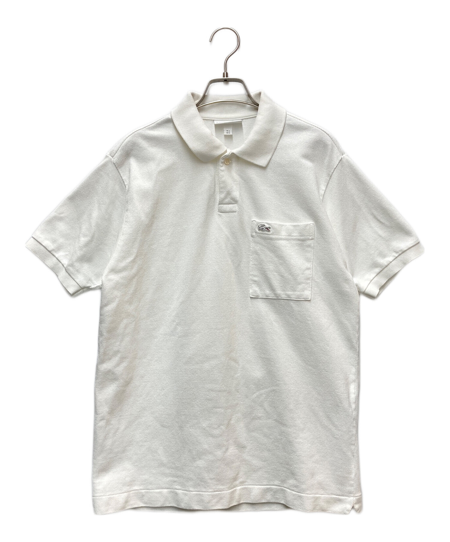 中古・古着通販】LACOSTE (ラコステ) WASHIポロシャツ ホワイト サイズ