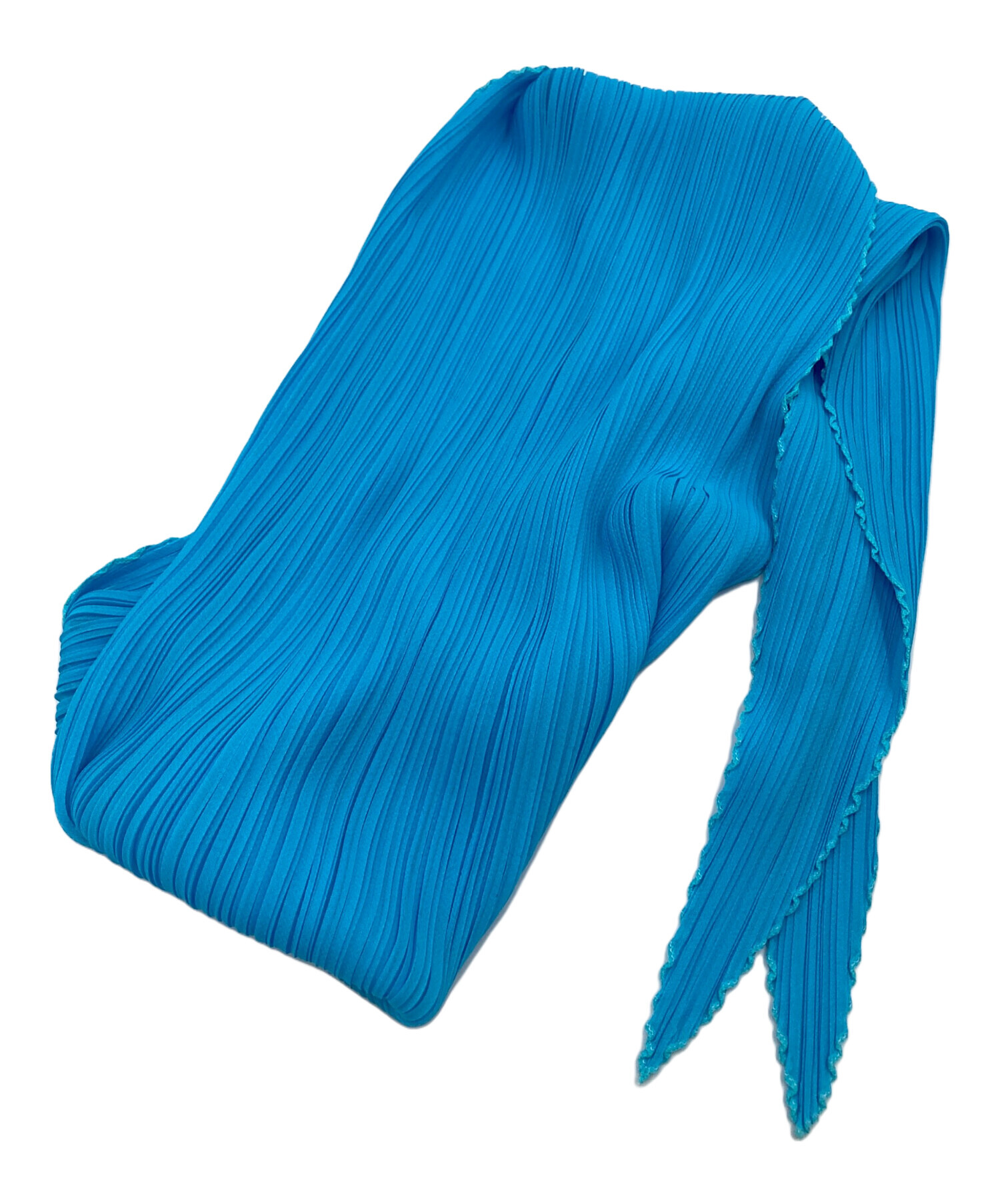 PLEATS PLEASE プリーツプリーズ スカーフ ブルー プリーツプリーズ