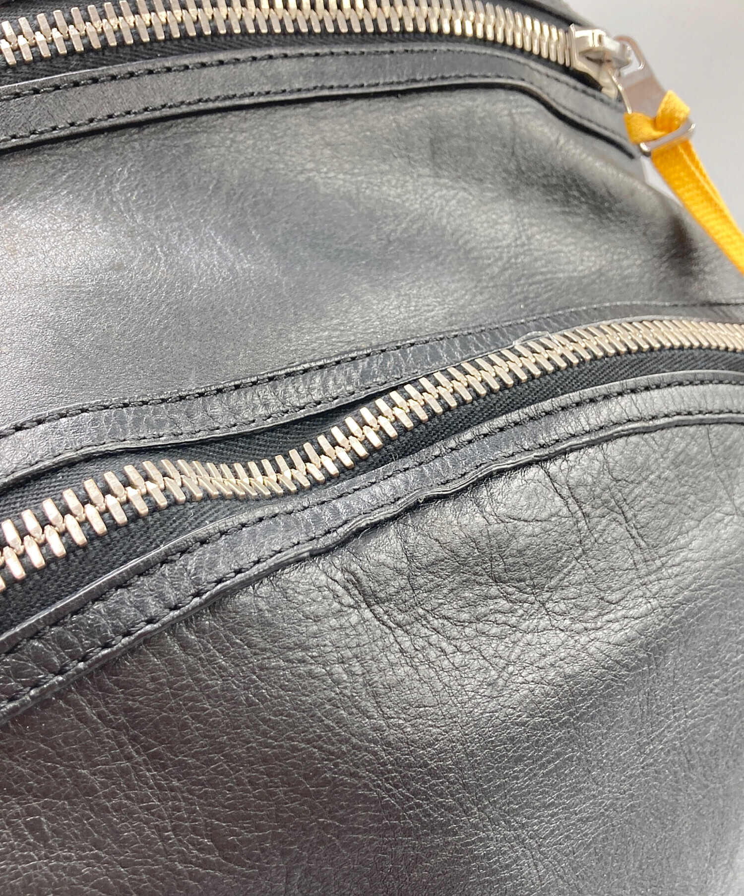 中古・古着通販】BALMAIN (バルマン) レザーリュック ブラック