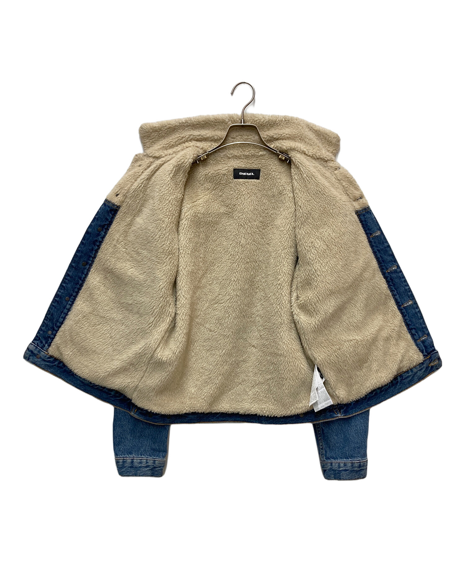 中古・古着通販】DIESEL (ディーゼル) ボアデニムジャケット ブルー