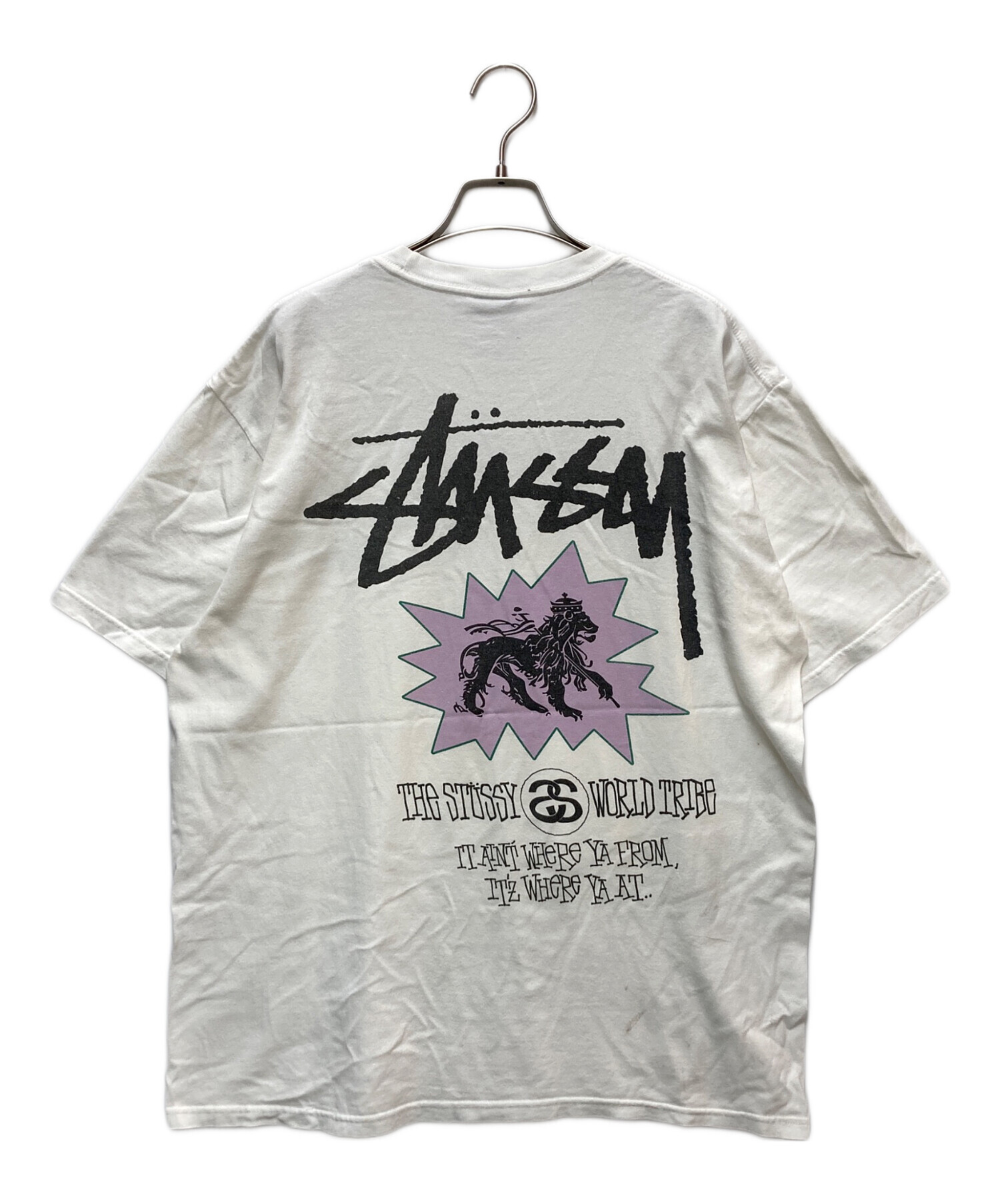 中古・古着通販】stussy (ステューシー) LION TRIBE TEE ホワイト