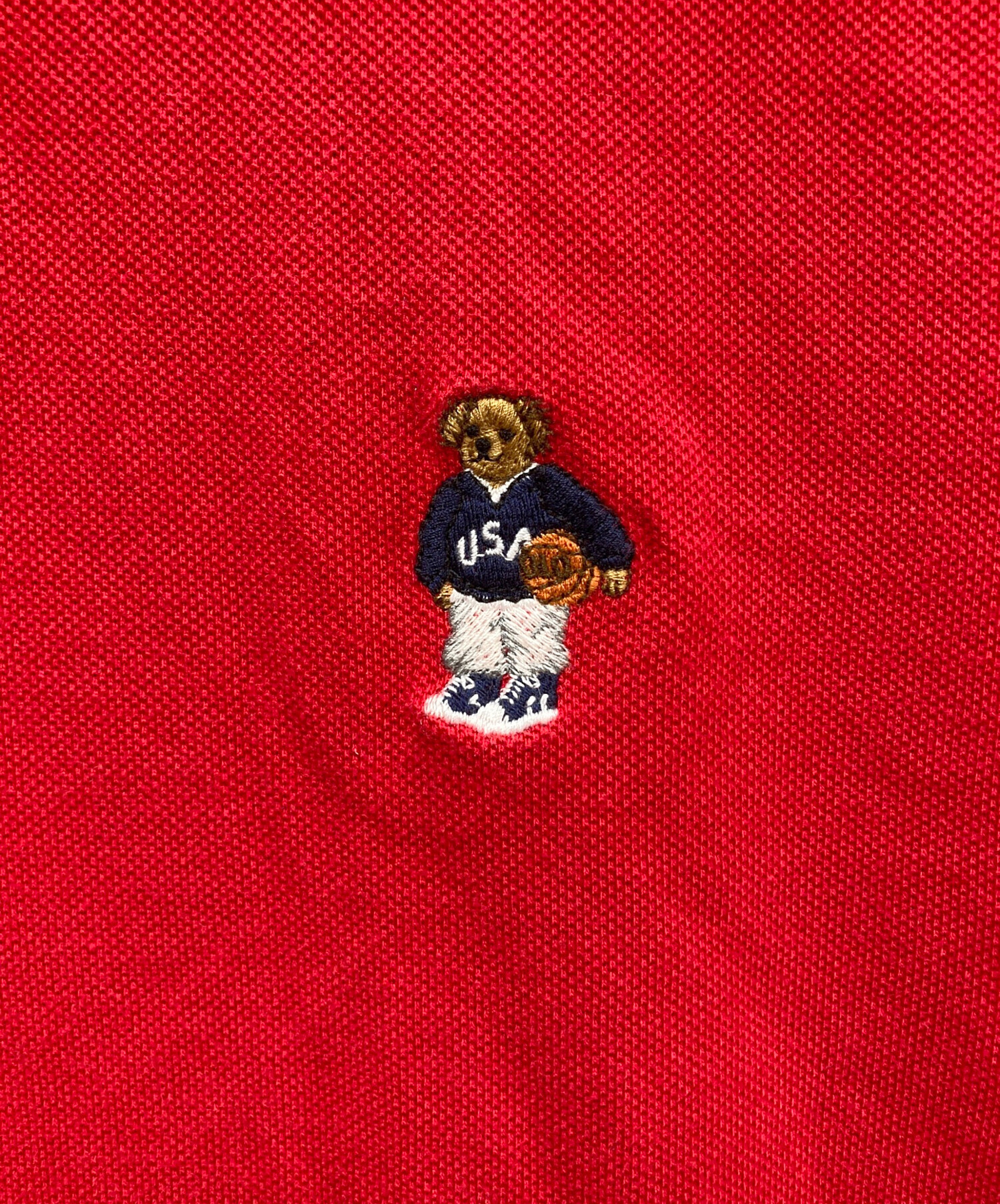 【美品】POLO RALPH LAUREN ポロベア刺繍 ポロシャツ ボルドー 中古・古着通販】POLO RALPH LAUREN (ポロ・ラルフローレン) POLOベア