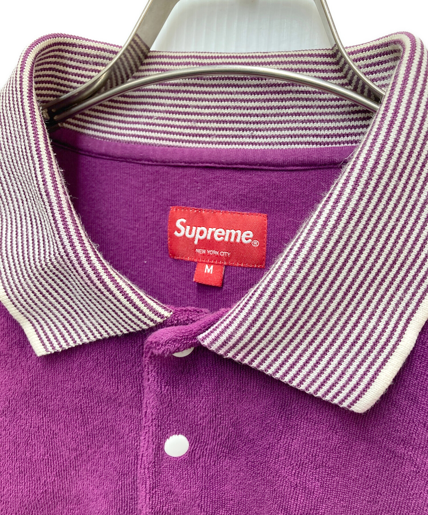supreme /シュプリーム/24ss Stripe Terry ポロ L Supreme Stripe Terry S S Polo (SS24) - $110