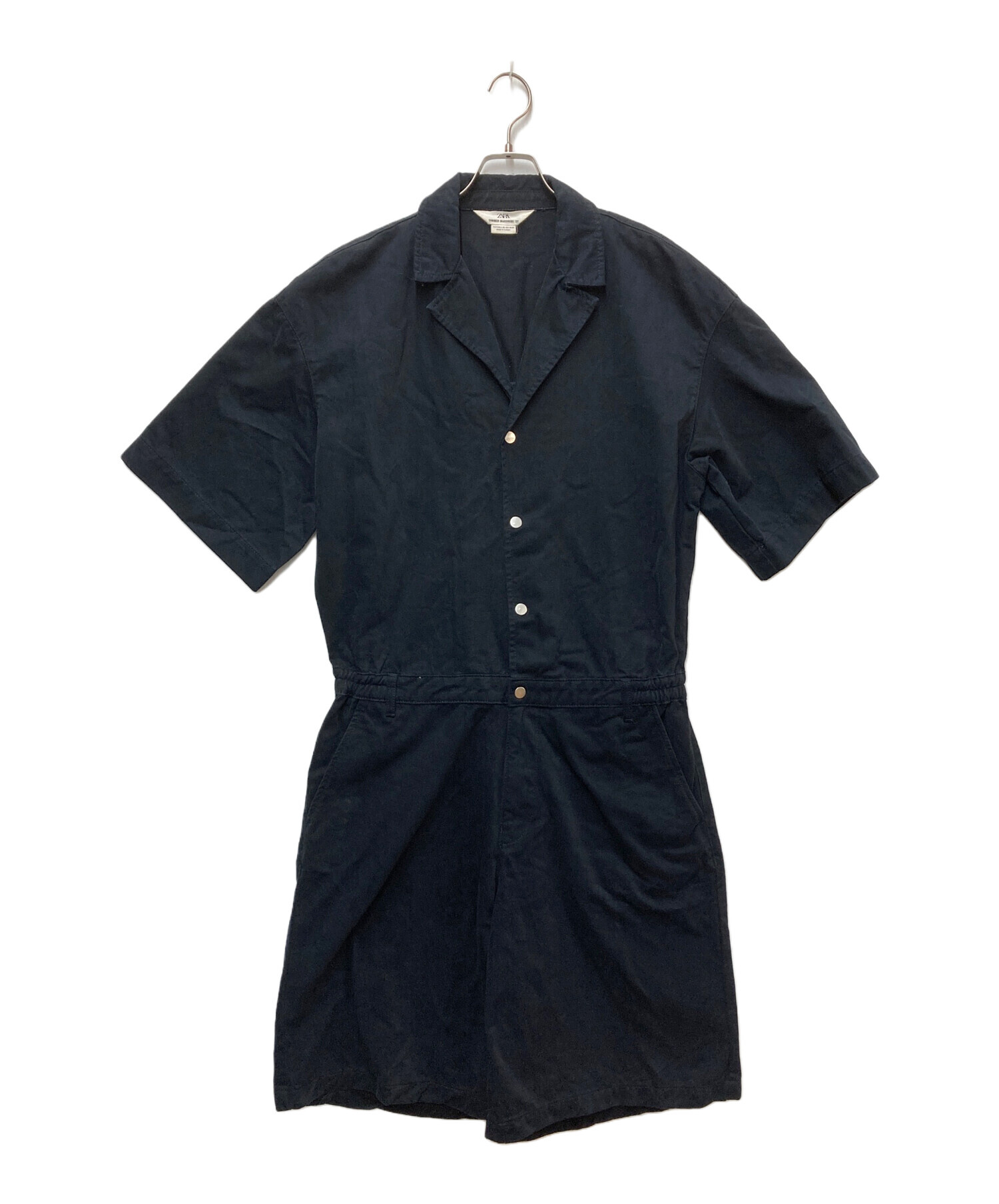 中古・古着通販】ZARA (ザラ) ジャンプスーツ ネイビー サイズ:L
