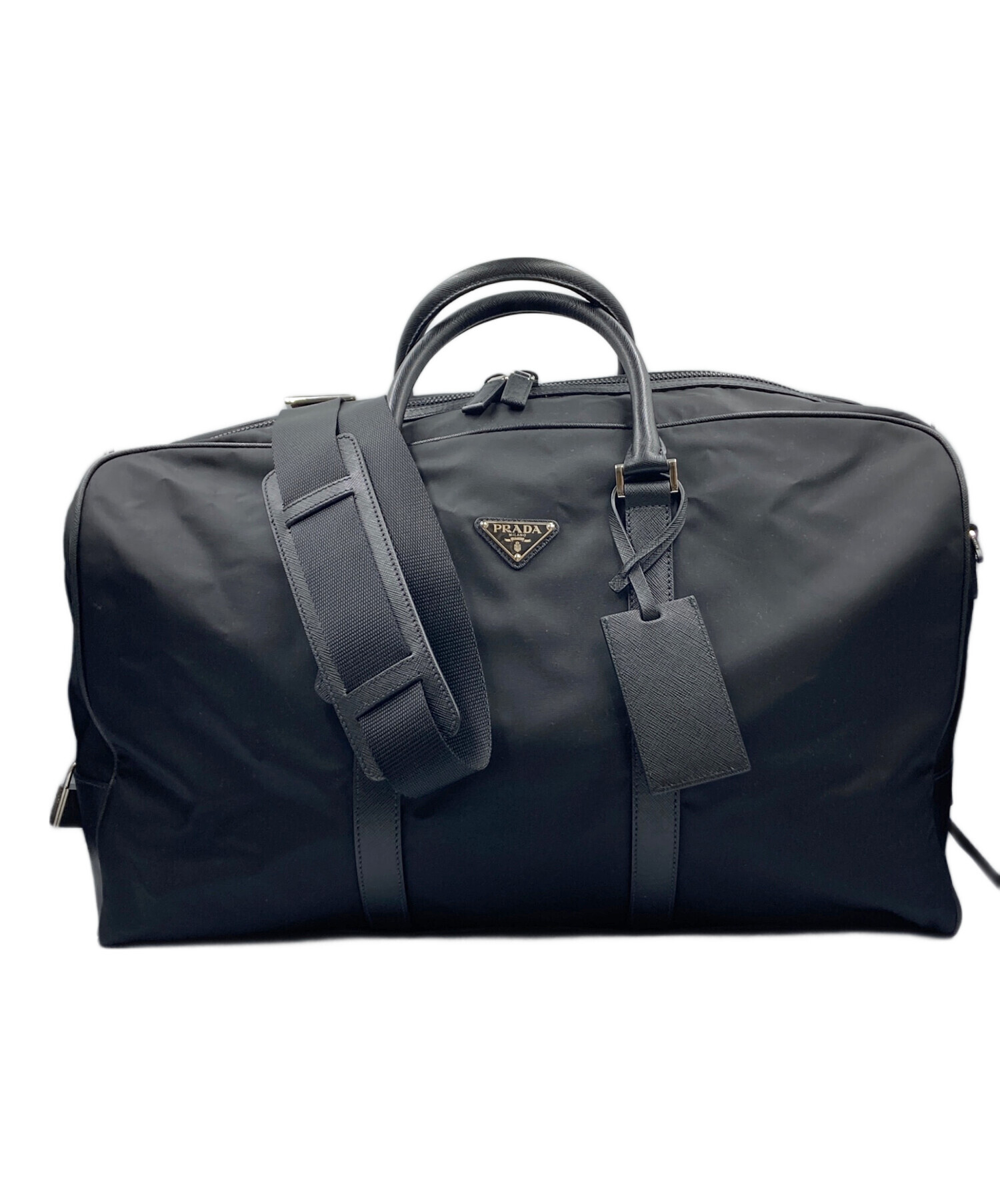 中古・古着通販】PRADA (プラダ) Re-Nylon xサフィアーノレザー