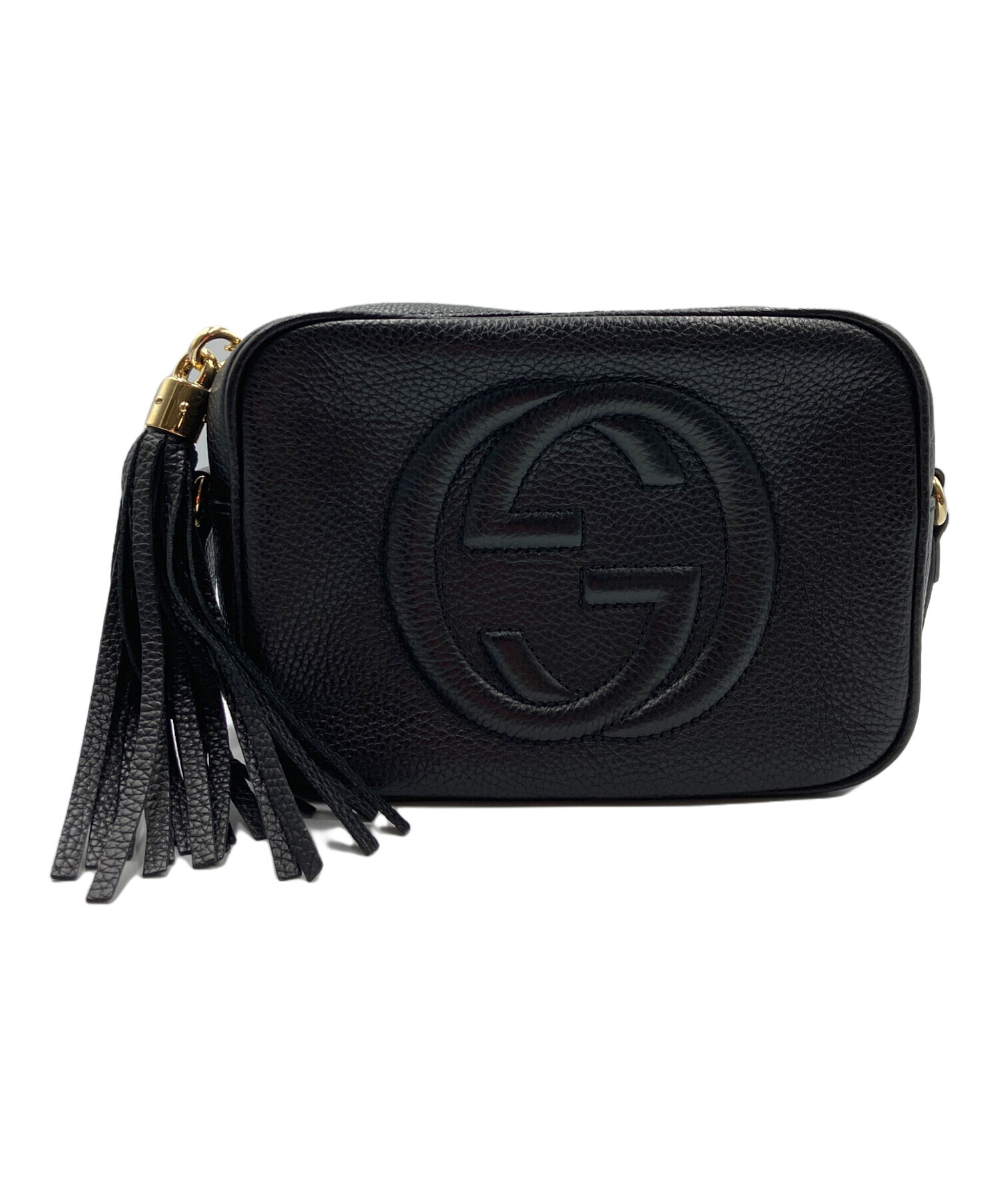 中古・古着通販】GUCCI (グッチ) ソーホー ショルダーバッグ ブラック