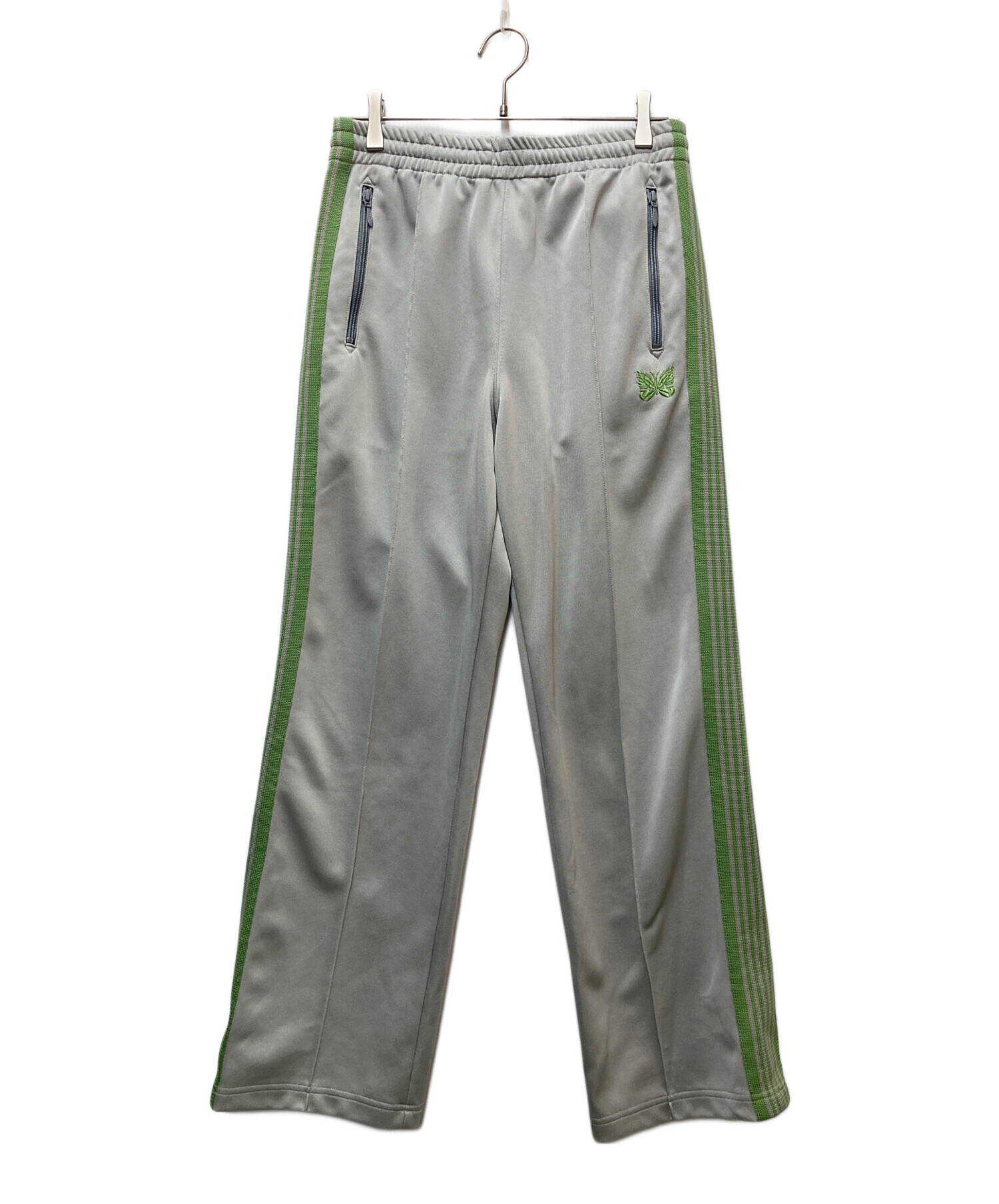 Needles ニードルズ トラックパンツ ストレート S グリーン 中古・古着通販】Needles (ニードルズ) トラックパンツ グリーン