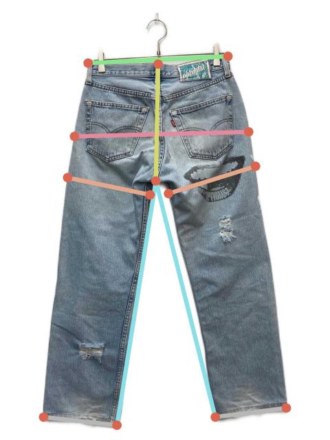 中古・古着通販】LEVI'S (リーバイス) ダメージ加工プリントデニム