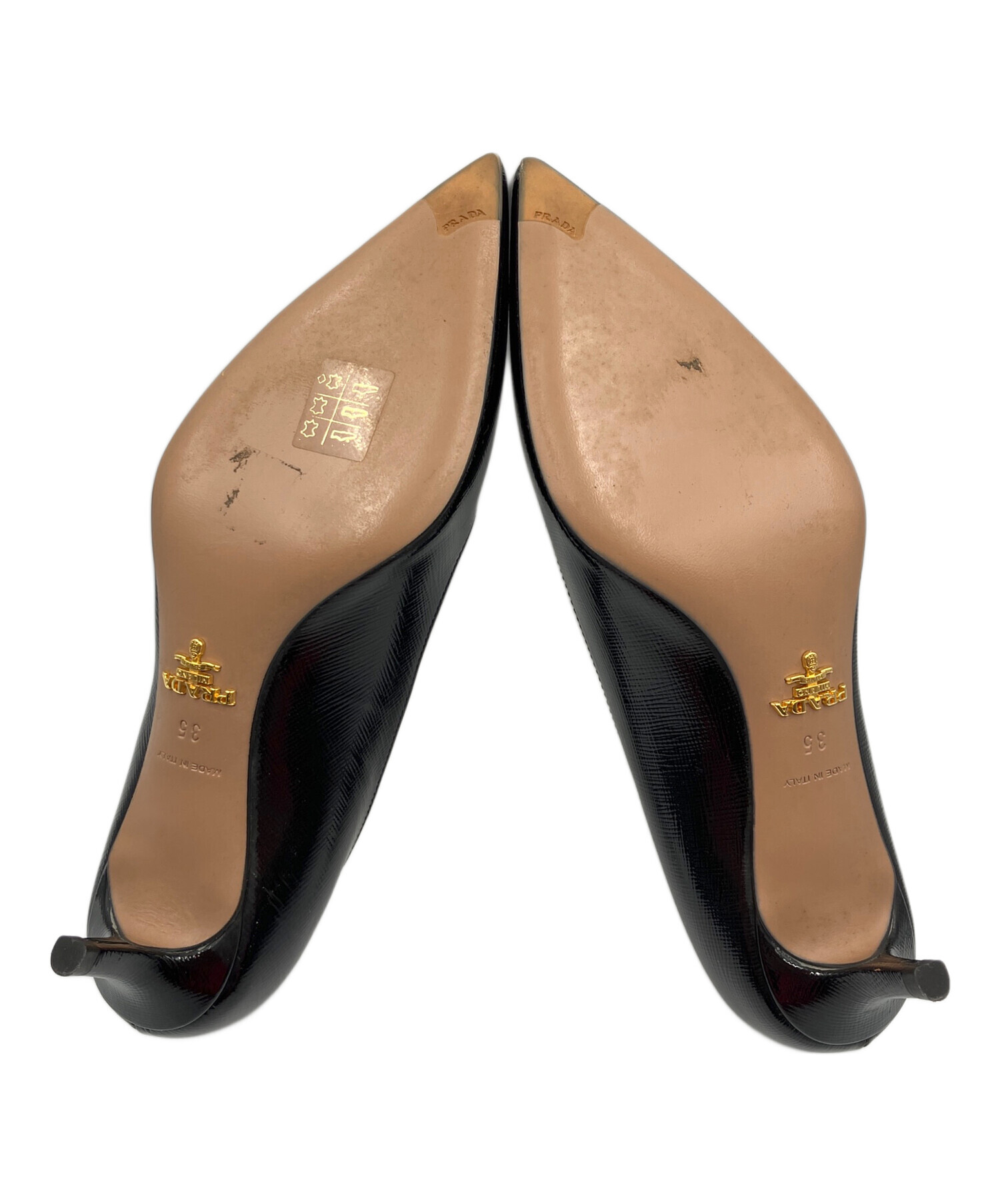 中古・古着通販】PRADA (プラダ) ポインテッドトゥパンプス