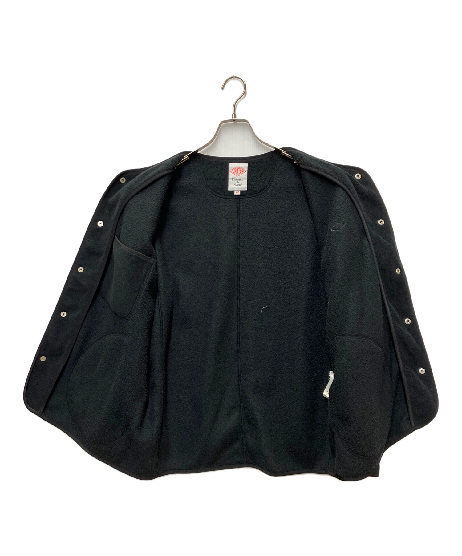 DANTON ☆未使用☆フリースジャケット サイズ115 中古・古着通販】DANTON (ダントン) フリースジャケット ブラック