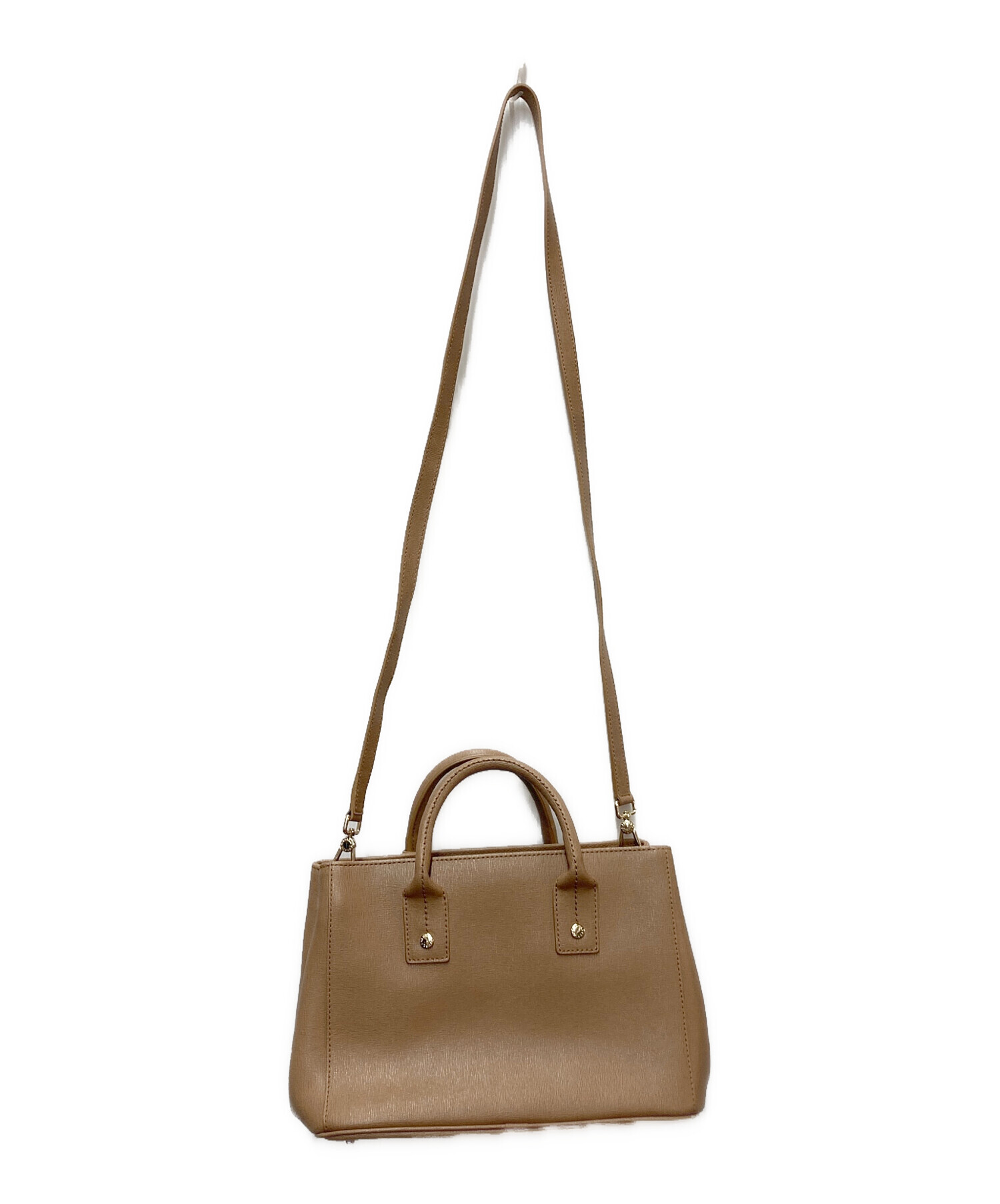 FURLA ベージュ ハンド/ショルダー2way バッグ 中古・古着通販】FURLA (フルラ) 2WAYバッグ ベージュ｜ブランド・古着