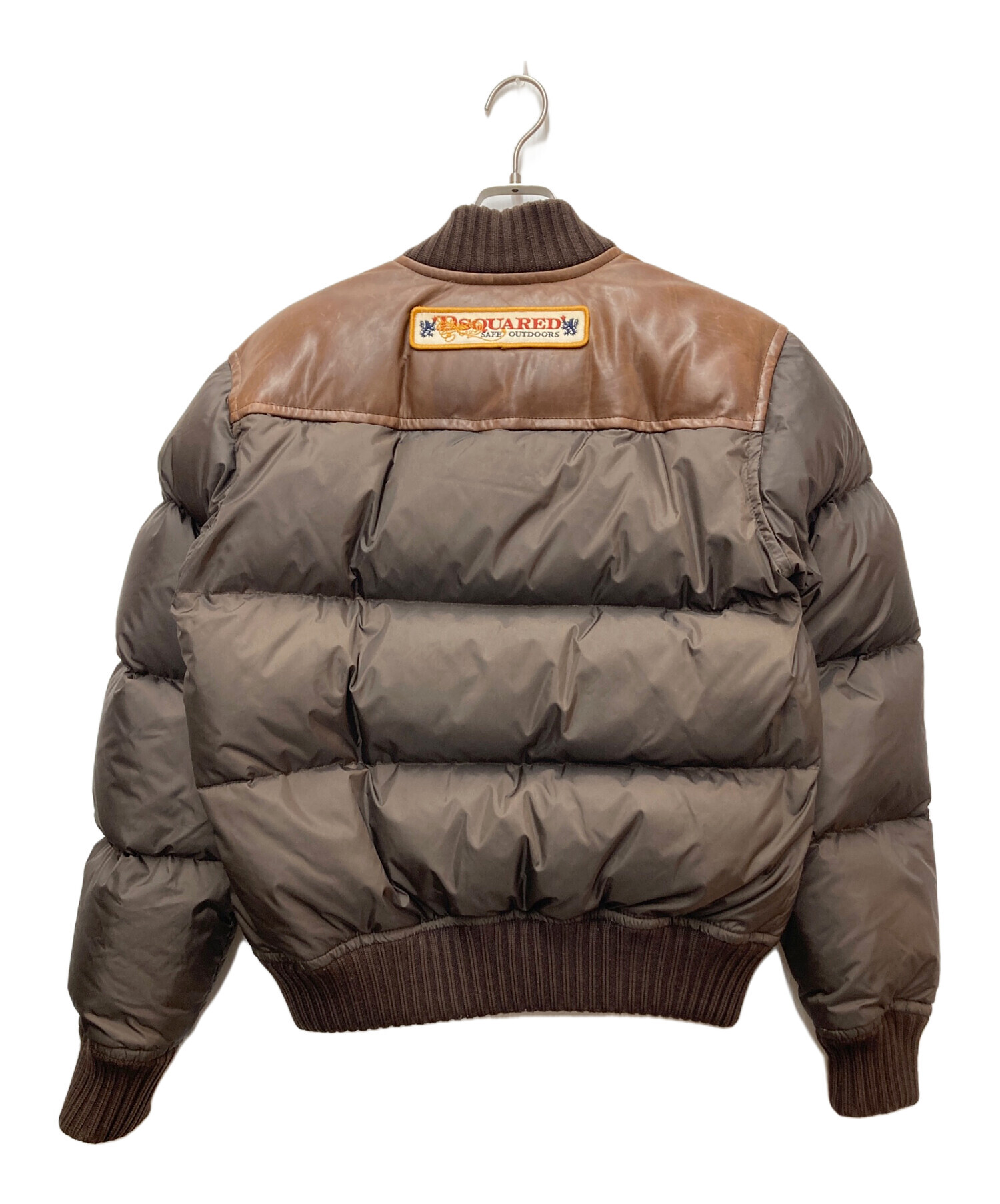 中古・古着通販】DSQUARED2 (ディースクエアード) レザー切替ダウン