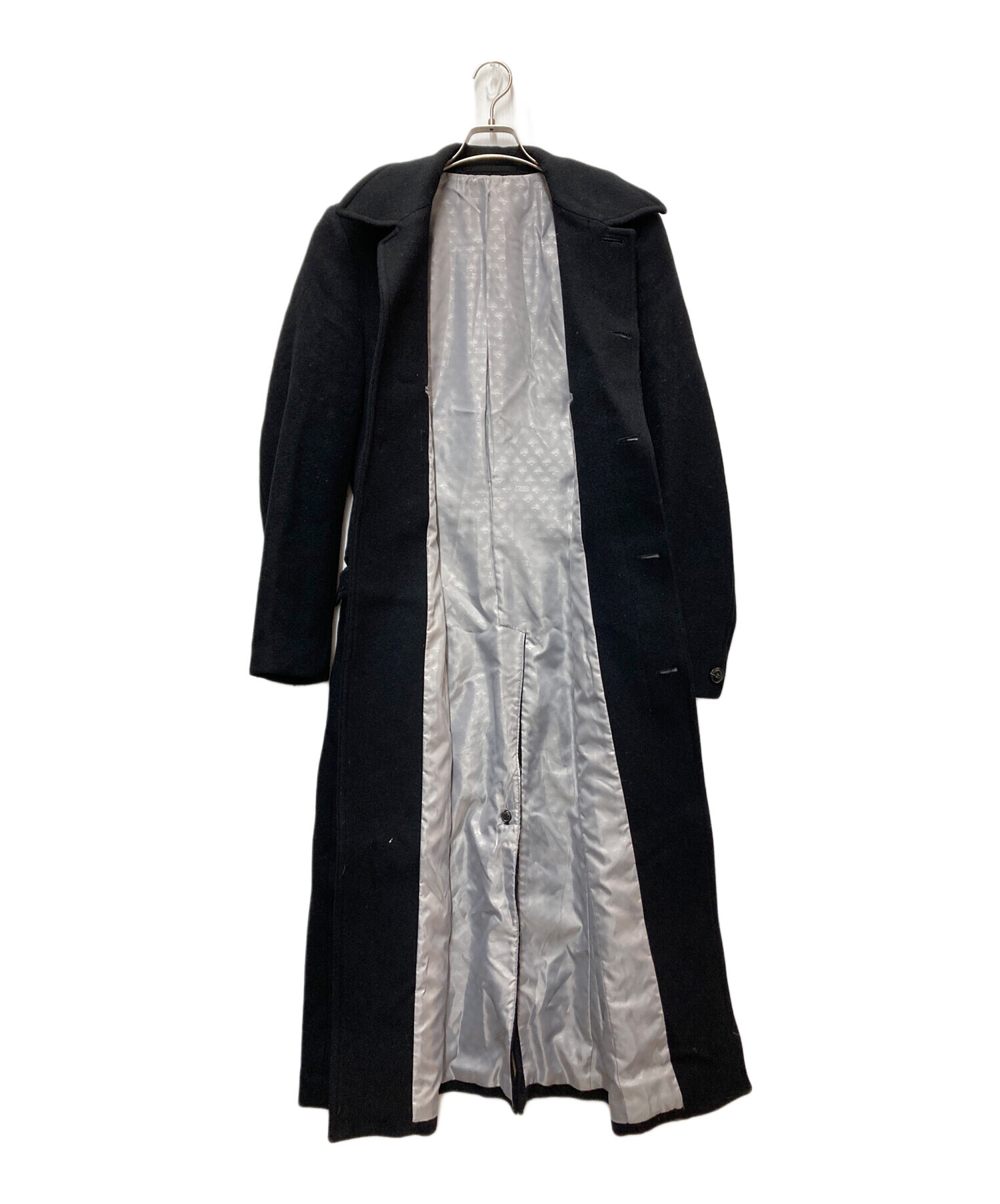 【アーカイブ】todd oldham 90s マキシ丈ウールコート ブラック 中古・古着通販】TODD OLDHAM (トッドオールダム) ウールロングコート