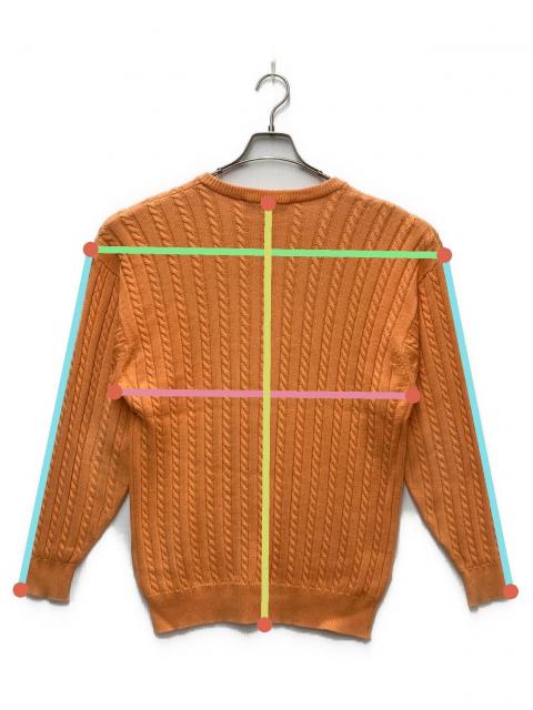 中古・古着通販】Burberry's (バーバリーズ) ケーブルニット オレンジ