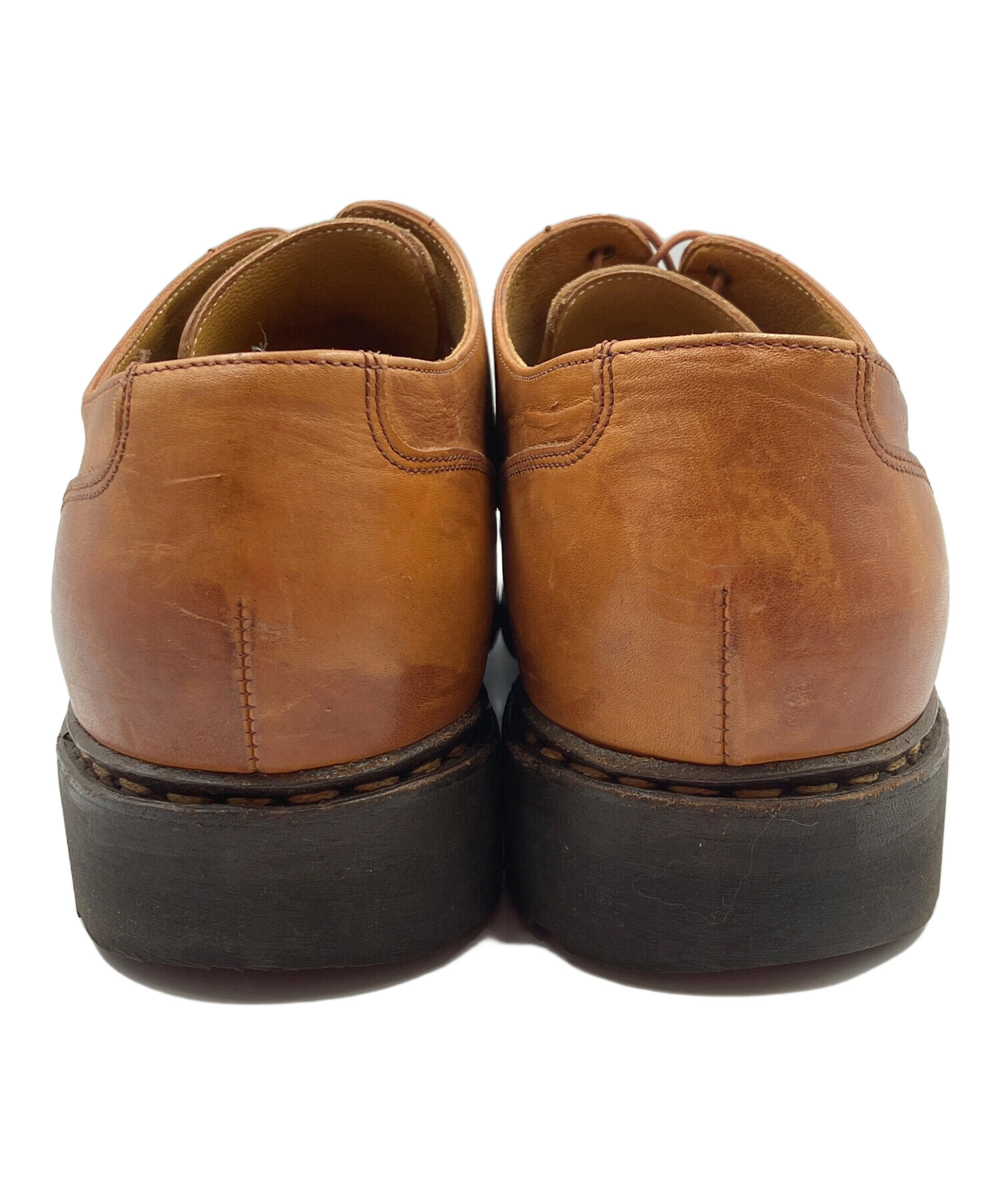 パラブーツ メンズ サイズ8 茶色 未使用品 パラブーツ PARABOOT モカシン メンズ THIERS ティエール Uチップ