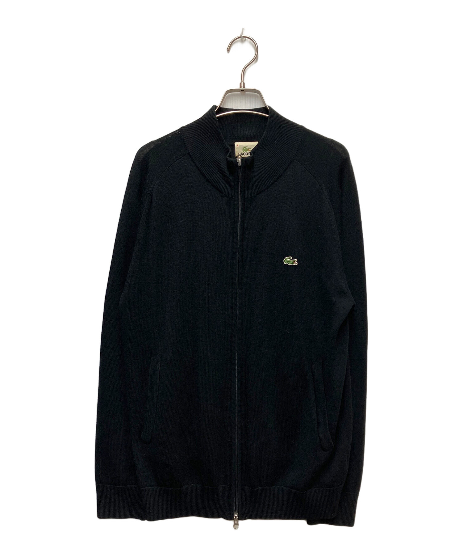 中古・古着通販】LACOSTE (ラコステ) 薄手ニット ブラック 中古・古着通販】LACOSTE (ラコステ) 薄手ニット ブラック
