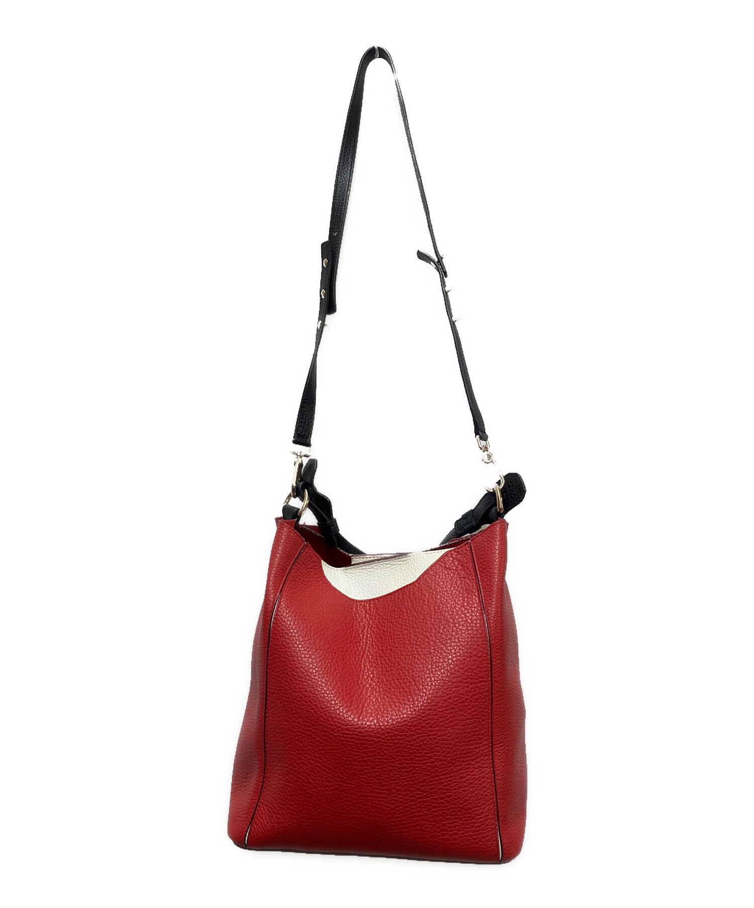 中古・古着通販】FURLA (フルラ) 2WAYバッグ レッド×ホワイト 