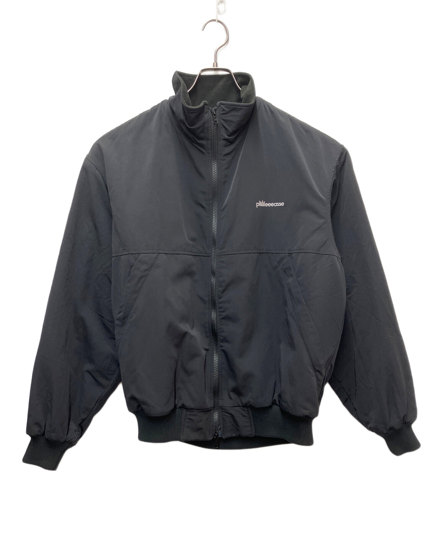 中古・古着通販】plllllleeeasse (プリーズ) WARM-UP JACKET ブラック