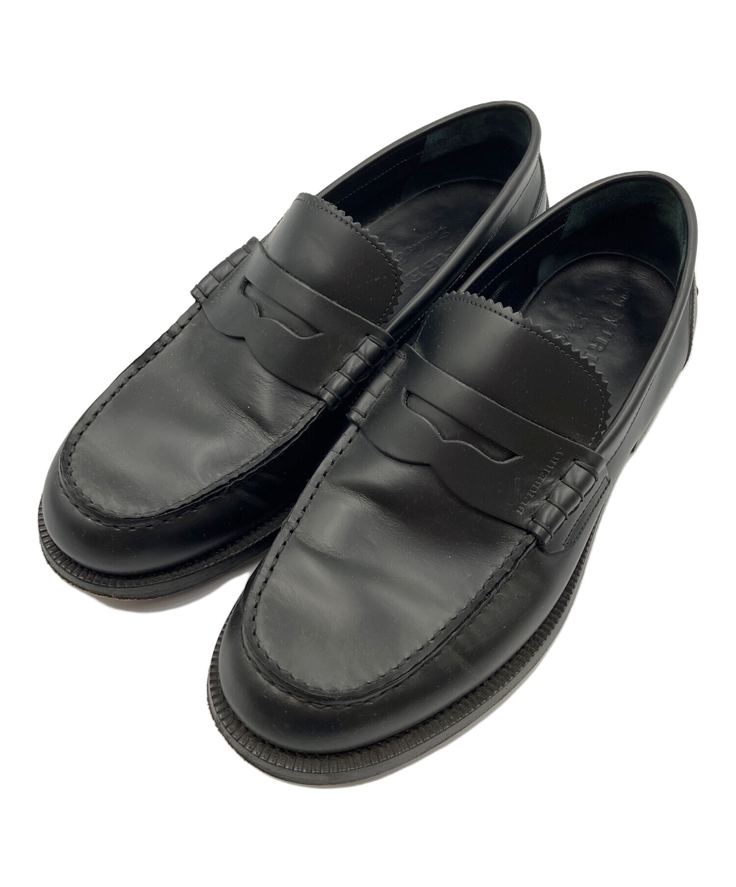 中古・古着通販】BURBERRY (バーバリー) ローファー ブラック サイズ