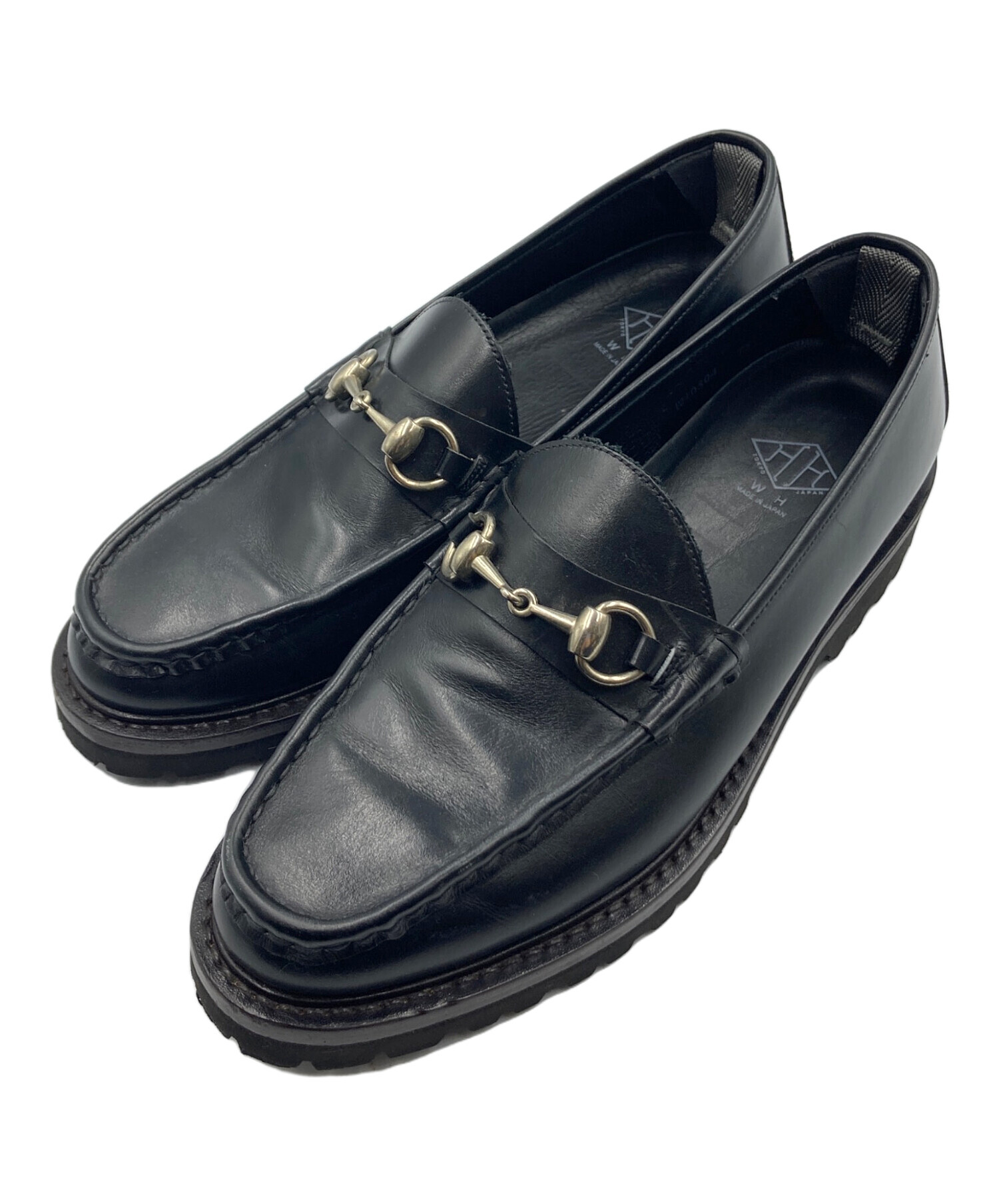 中古・古着通販】W.H (ダブルエイチ) ビットローファー ブラック