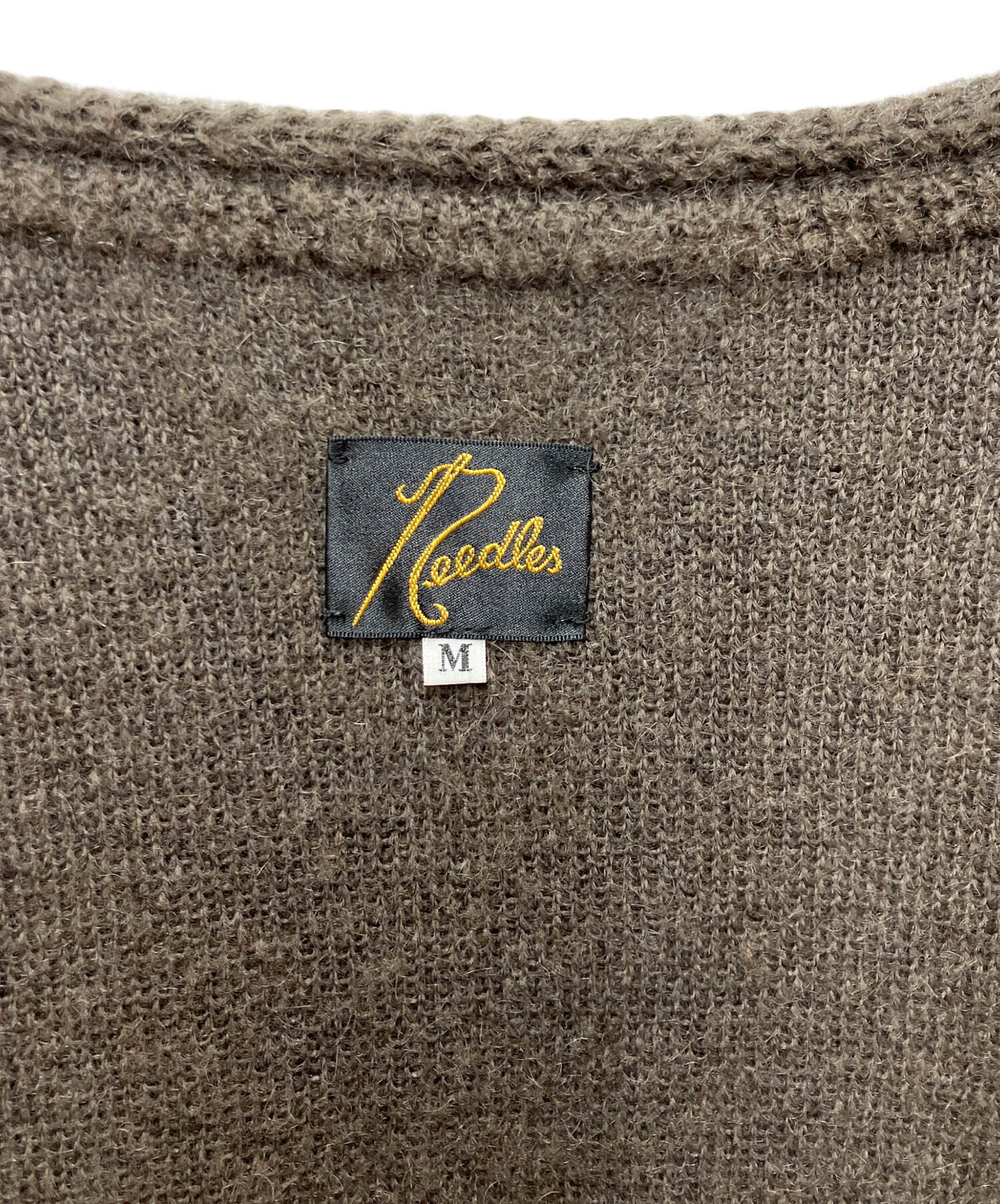 中古・古着通販】Needles (ニードルズ) ニットカーディガン ブラウン