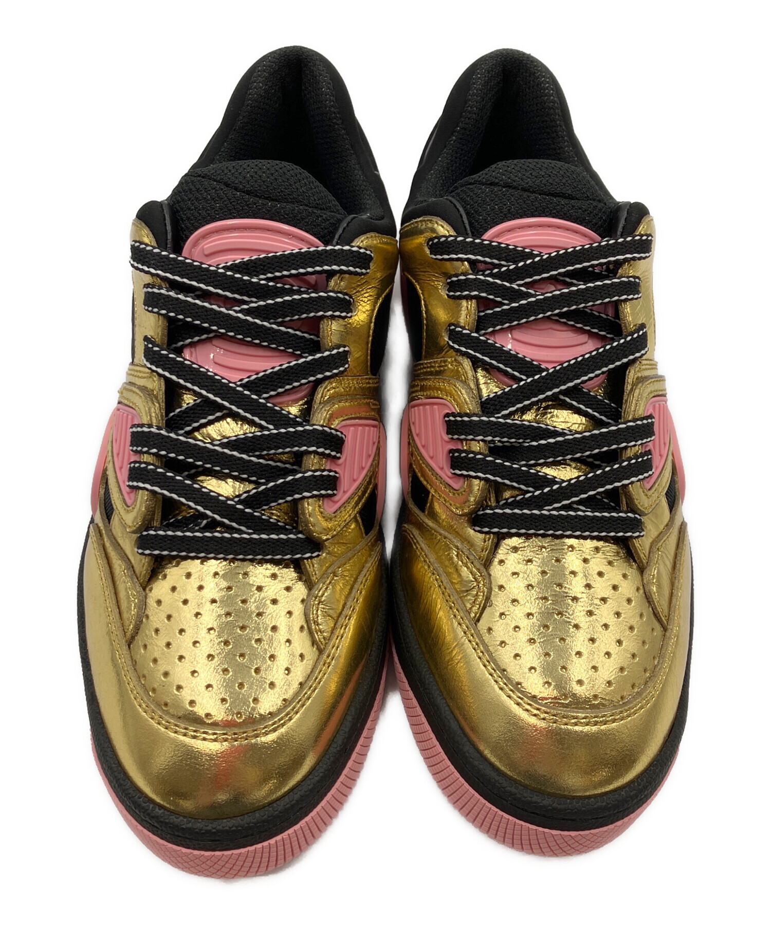 中古・古着通販】GUCCI (グッチ) BASKET LOW レザーローカット 