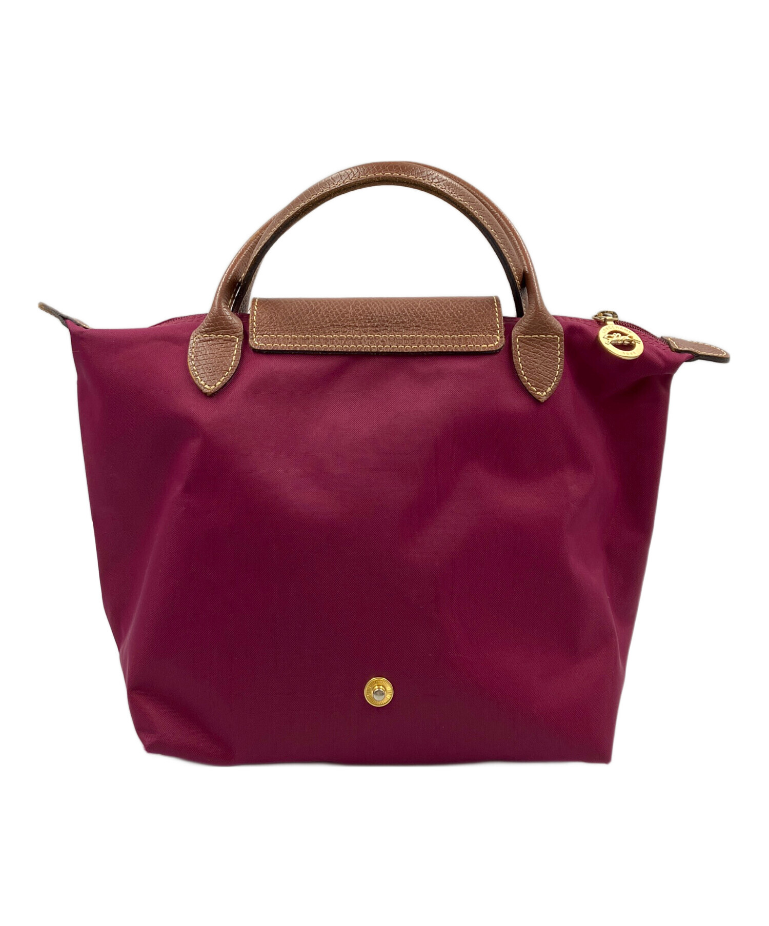 中古・古着通販】LONGCHAMP (ロンシャン) 船型トートバッグ ボルドー