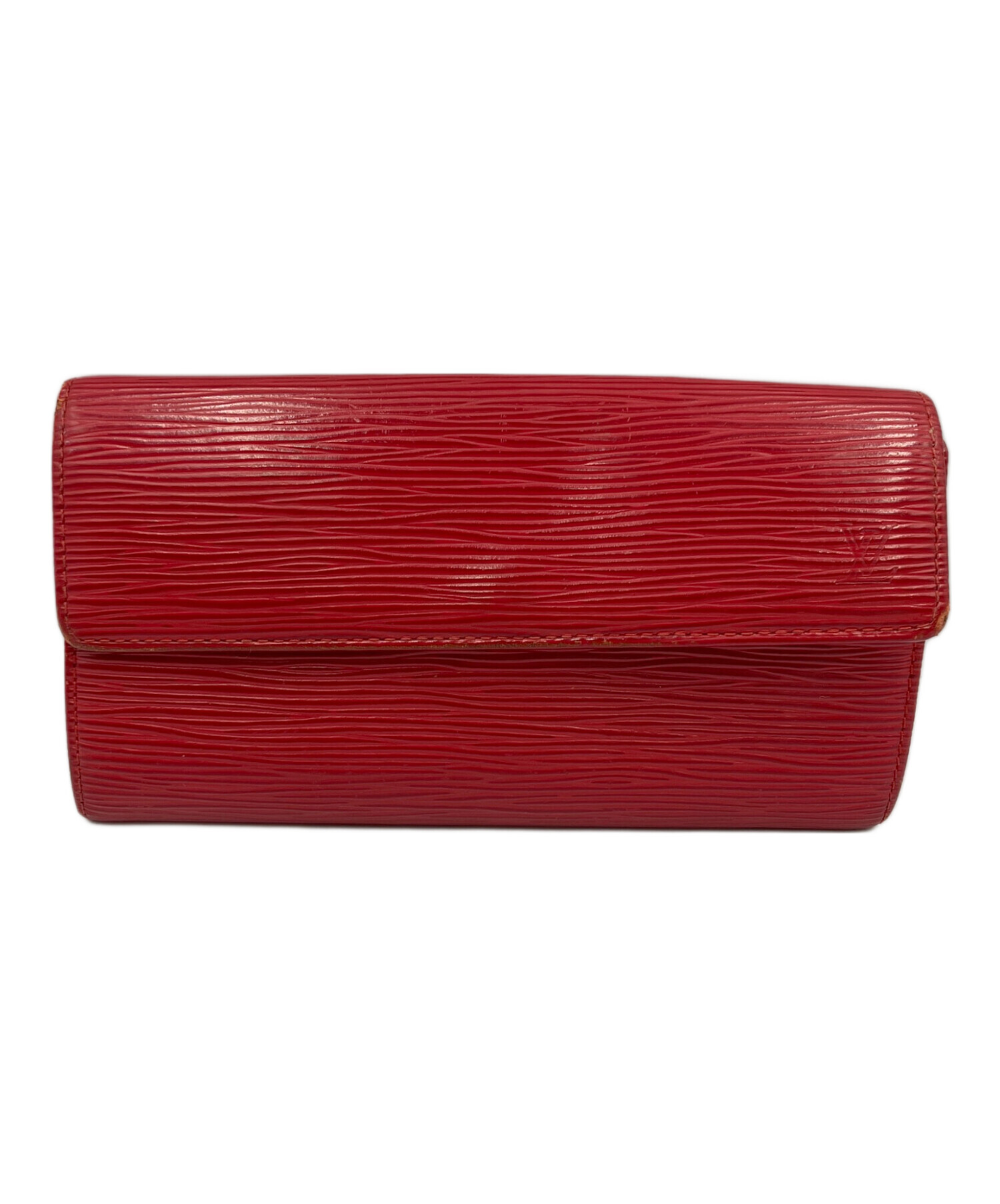 中古・古着通販】LOUIS VUITTON (ルイ ヴィトン) 長財布 レッド