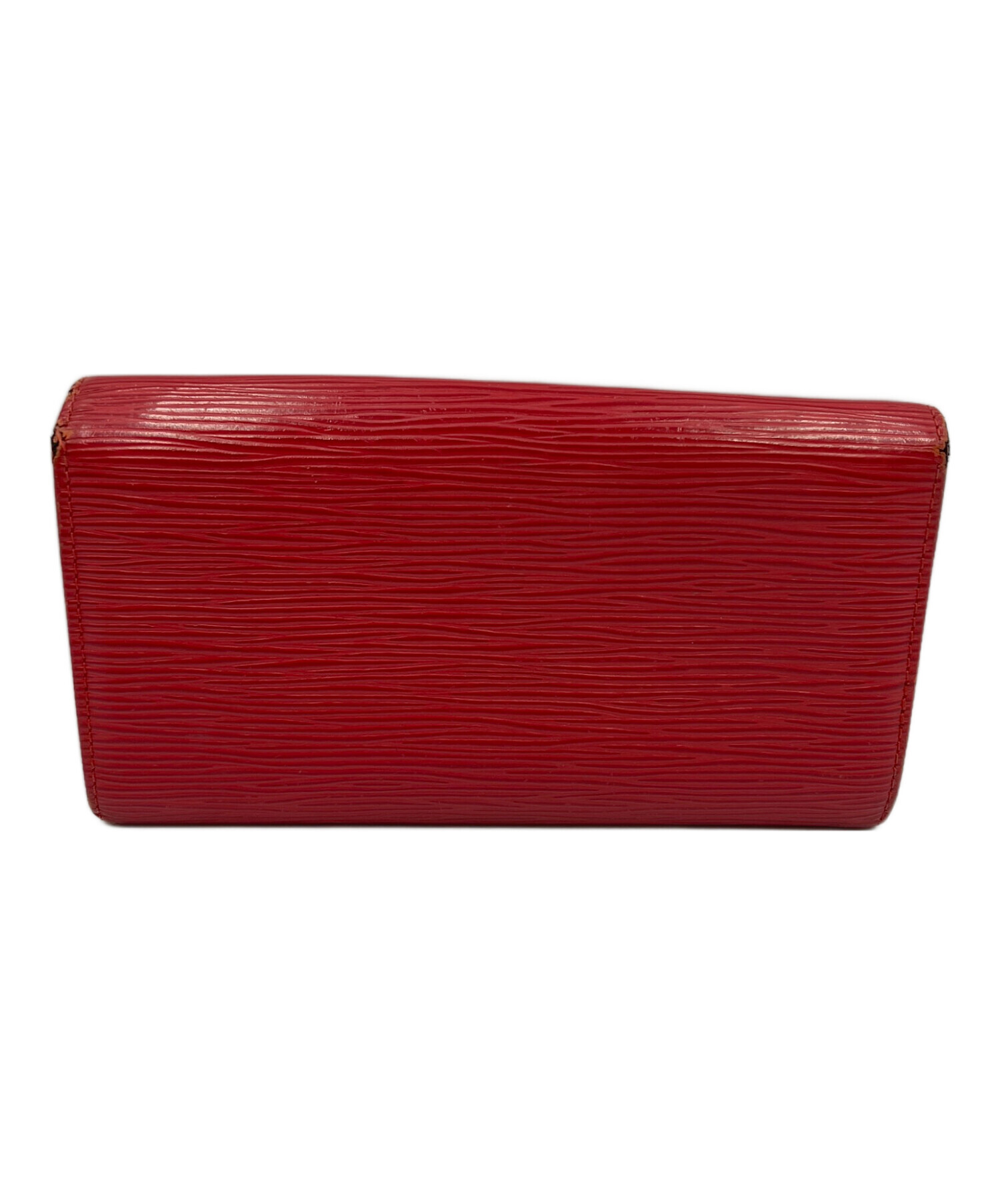 中古・古着通販】LOUIS VUITTON (ルイ ヴィトン) 長財布 レッド