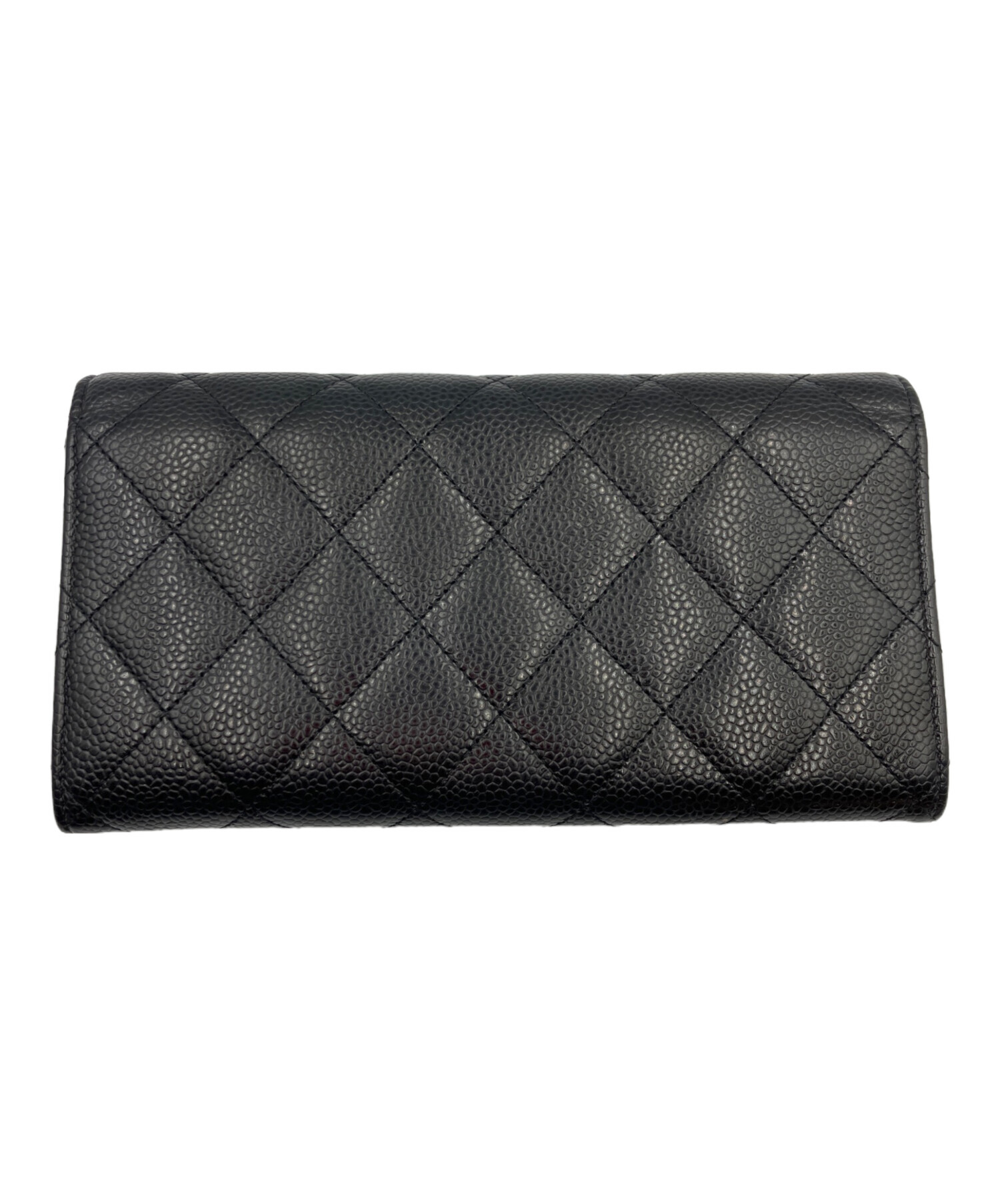 CHANEL シャネル 財布・ケース  黒 【古着】【中古】【送料無料】 中古・古着通販】CHANEL (シャネル) 長財布 ブラック｜ブランド・古着