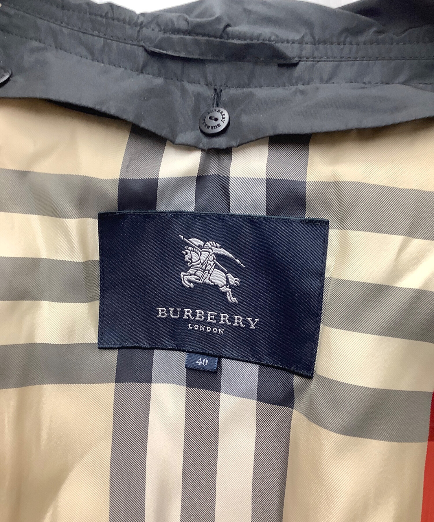 中古・古着通販】BURBERRY (バーバリー) ライナー付コート ブラック