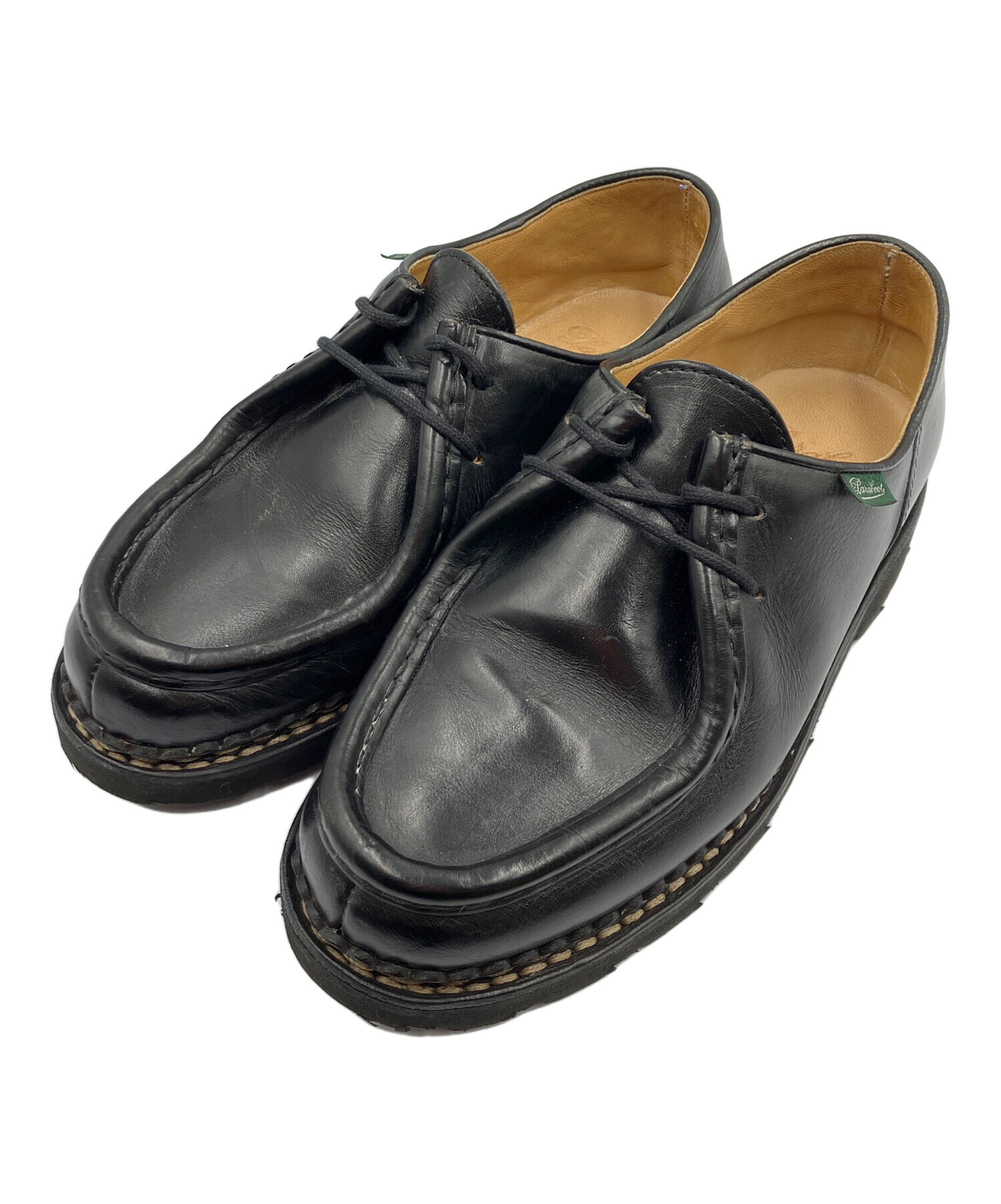 専用出品　Paraboot 黒 レザーシューズ 中古・古着通販】PARABOOT (パラブーツ) レザーシューズ ブラック