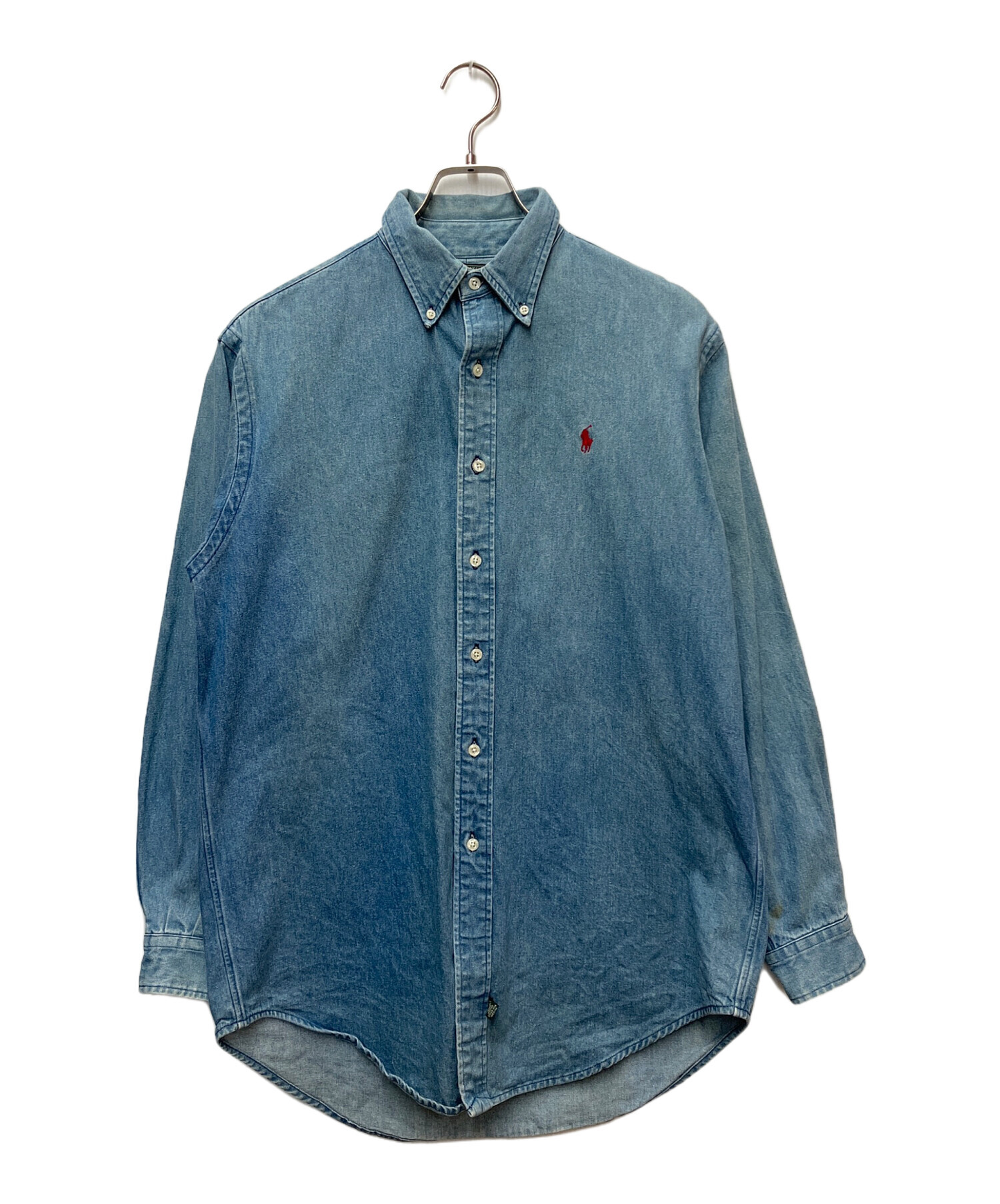 中古・古着通販】POLO COUNTRY (ポロカントリー) 90s長袖シャツ ブルー