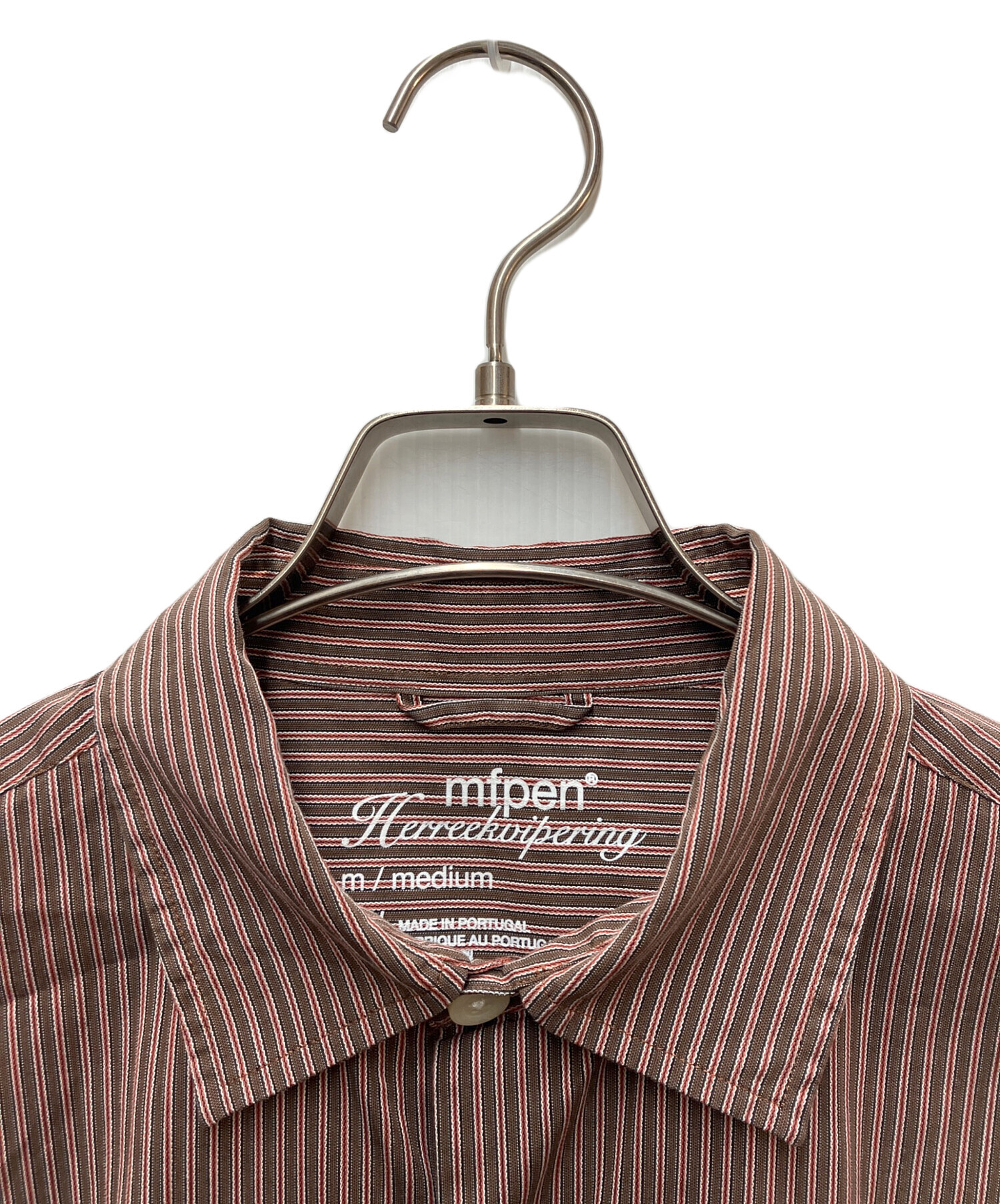 新品未使用品！【mfpen】23SS Writer Shirt 長袖シャツ　S 中古・古着通販】mfpen (エムエフペン) 長袖シャツ ブラウン×レッド