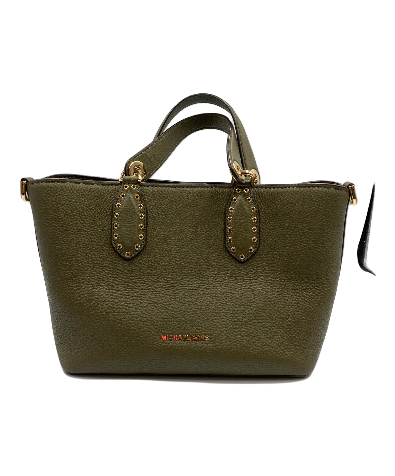 マイケルコース Michael Kors 2way ハンドバッグ オリーブ 中古・古着通販】MICHAEL KORS (マイケル・コース) 2WAYバッグ