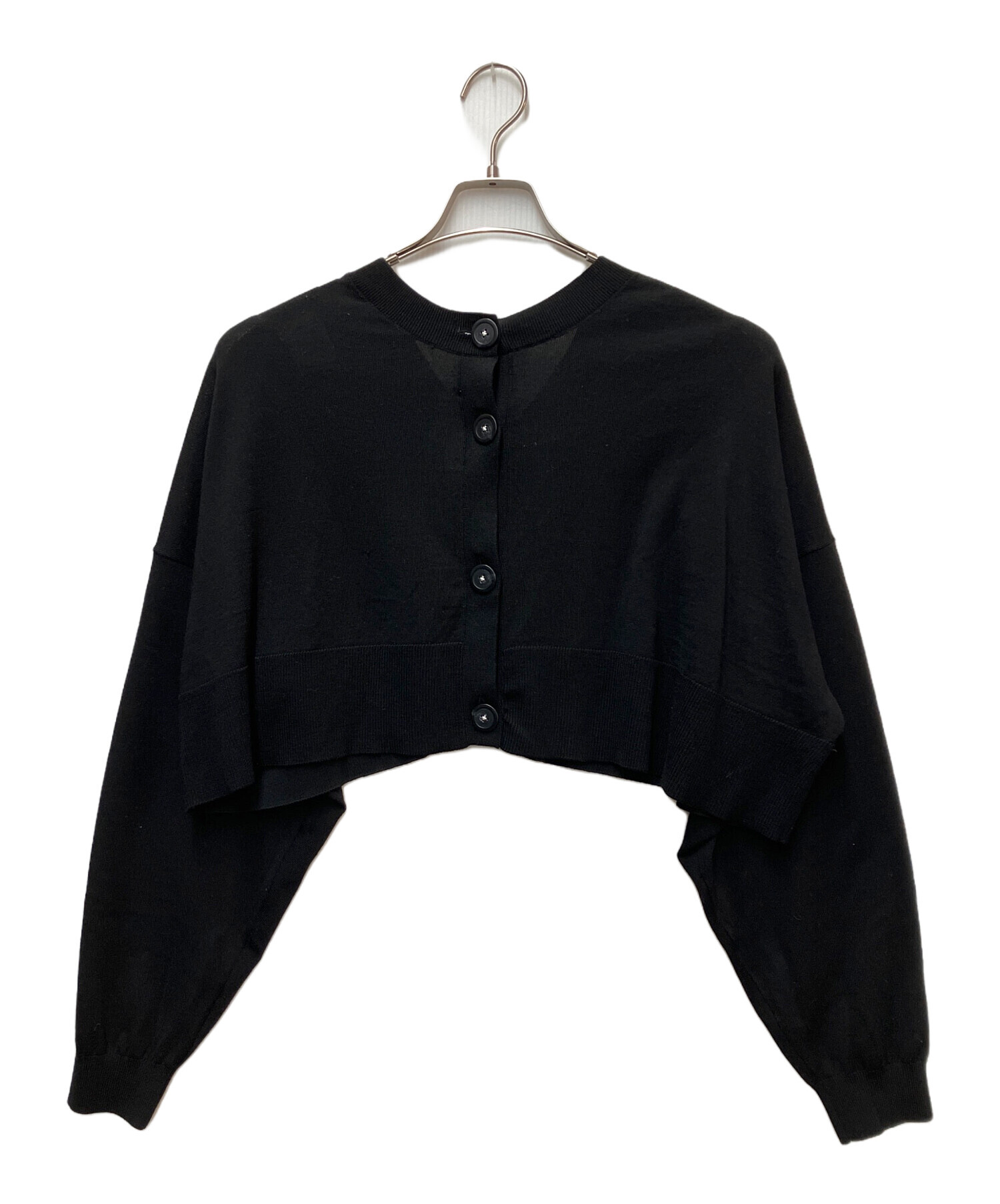 中古・古着通販】ENFOLD (エンフォルド) 薄手カーディガン ブラック