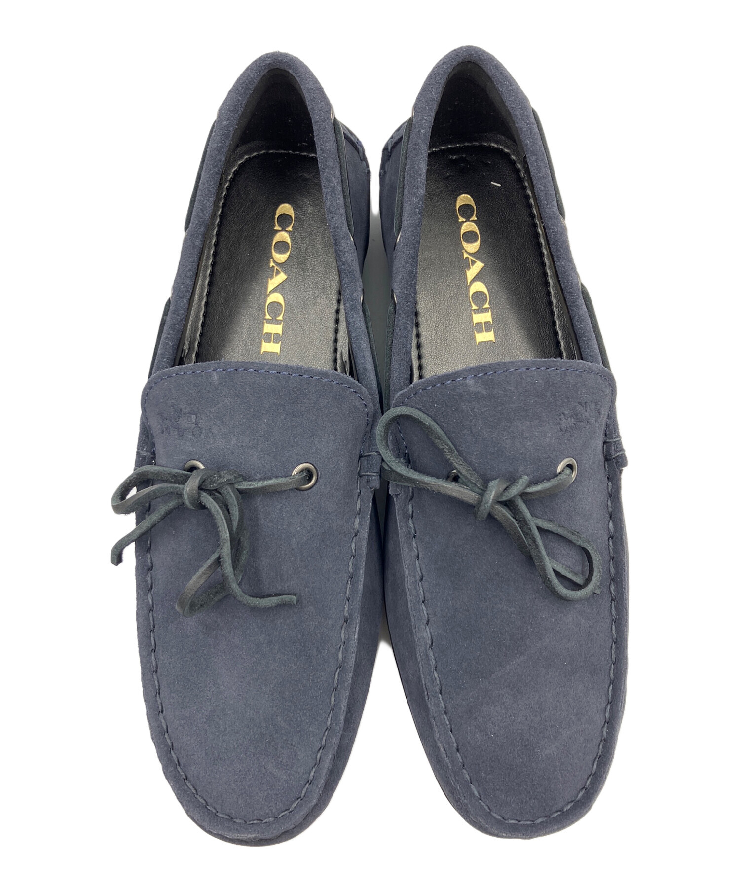 中古・古着通販】COACH (コーチ) ローファー ネイビー サイズ:SIZE