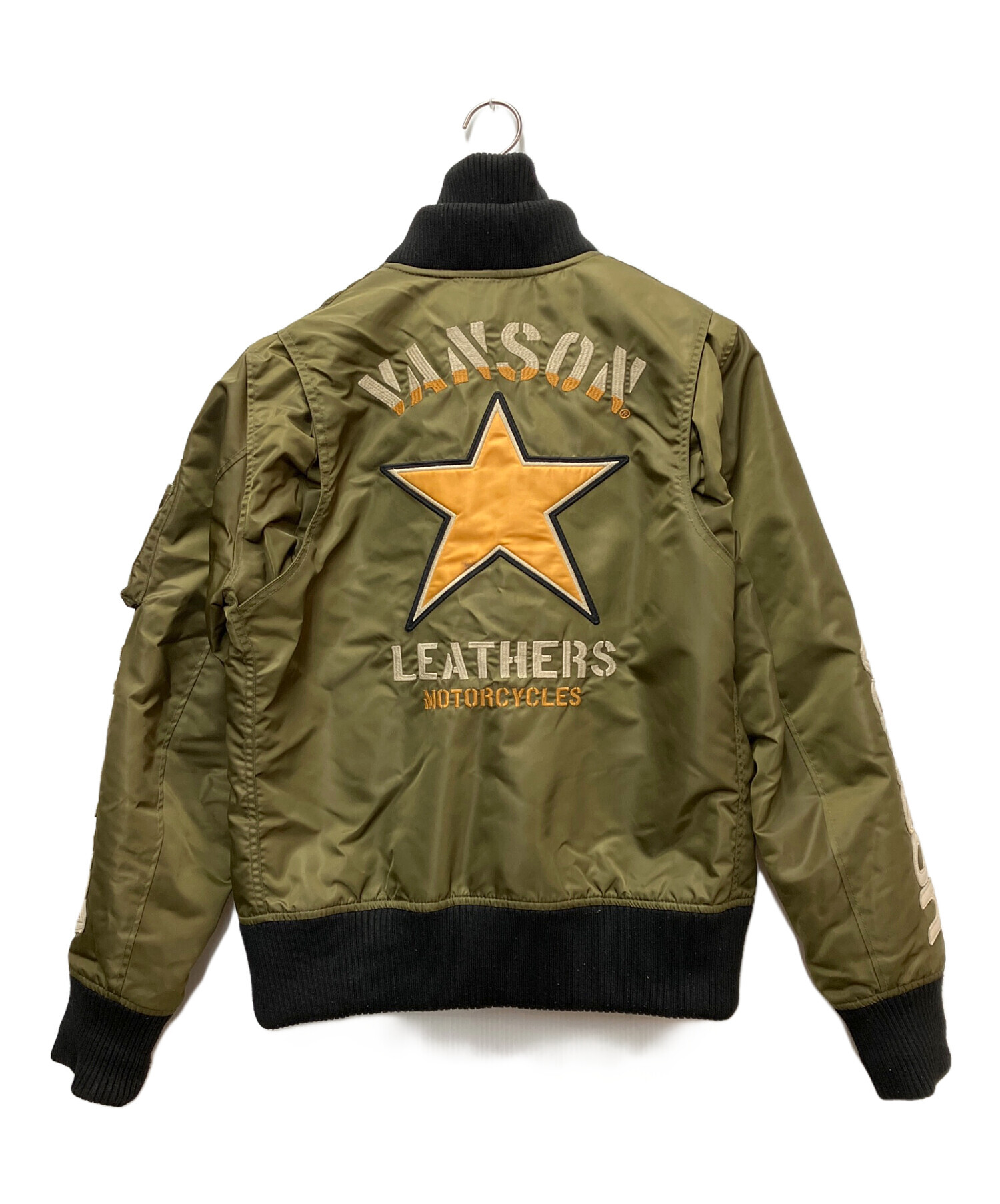 中古・古着通販】VANSON (バンソン) フライトジャケット オリーブ