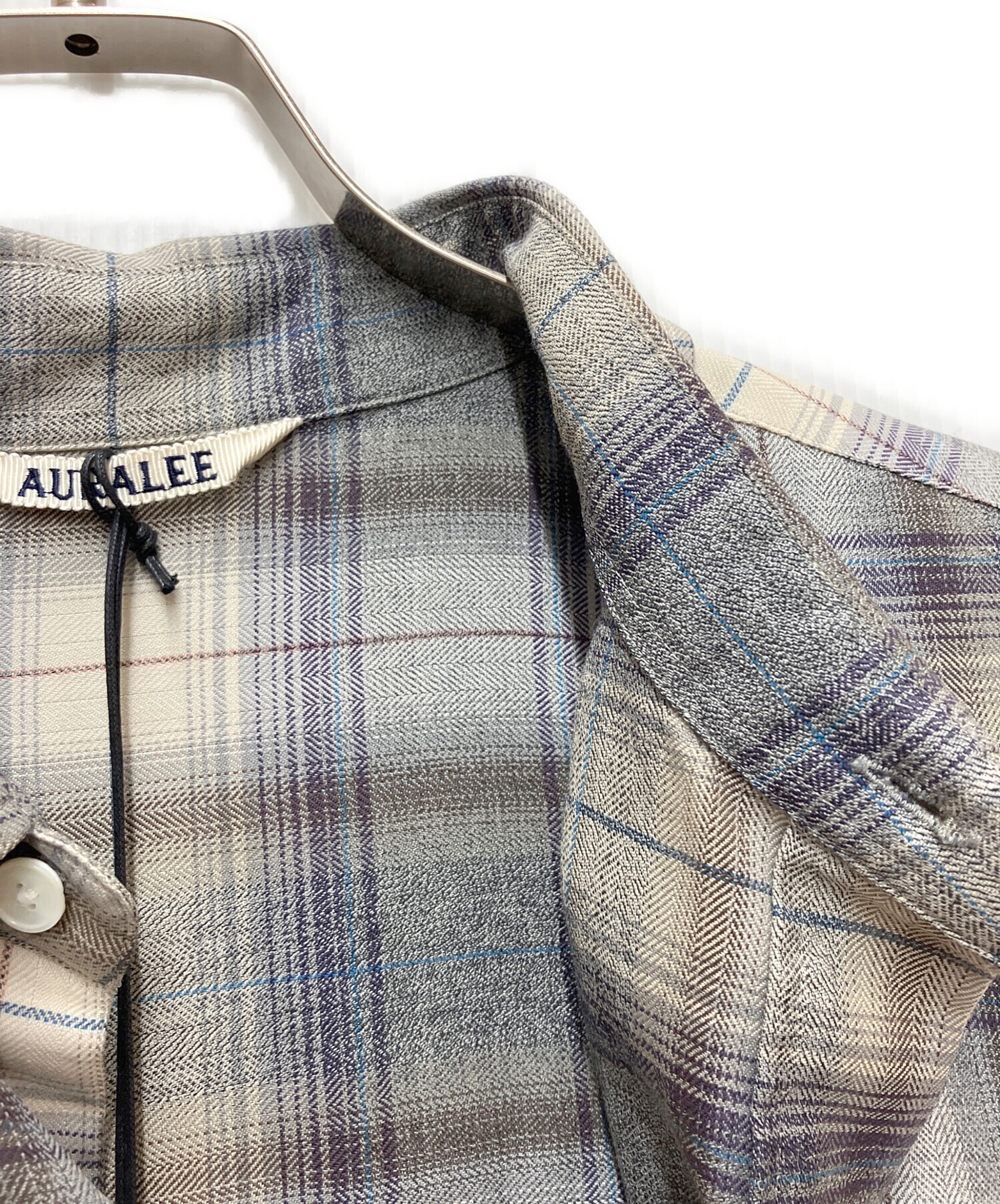 AURALEE グレー 長袖シャツ 中古・古着通販】AURALEE (オーラリー) 長袖シャツ グレー サイズ:SIZE