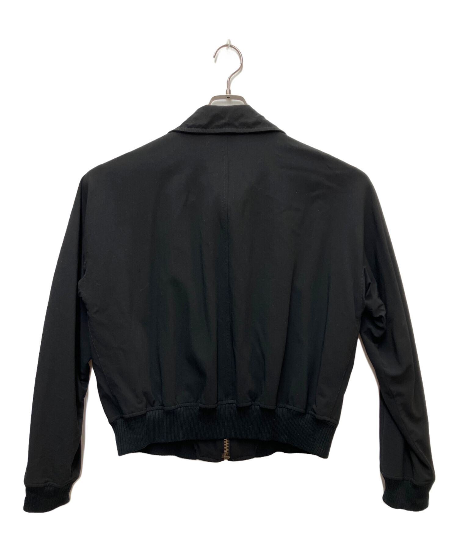古着ジョルジョアルマーニ　Giorgio Armani 黒レザージャケット 50 中古・古着通販】GIORGIO ARMANI (ジョルジョアルマーニ) ブルゾン