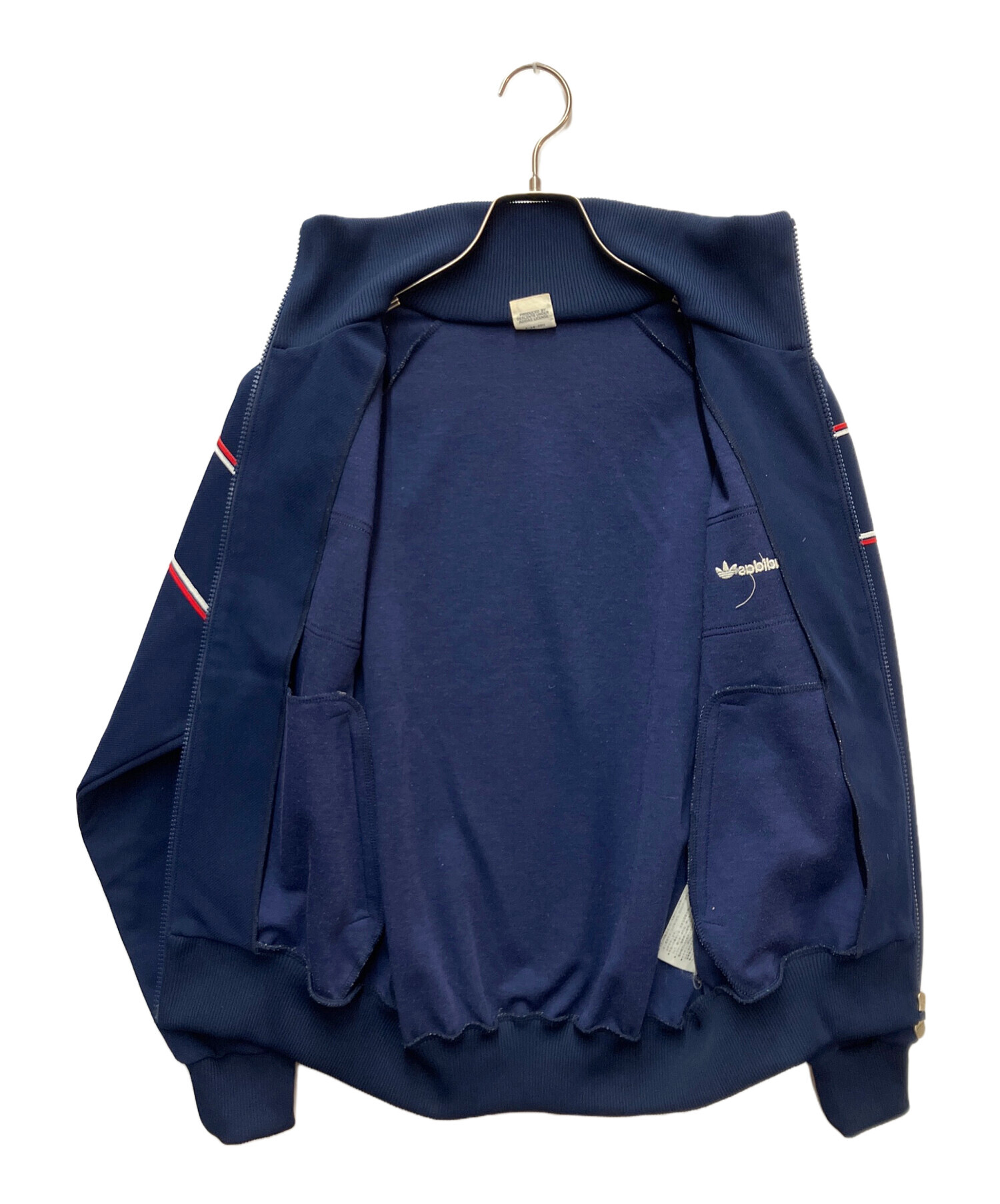 新品未使用 adidas レトロブルゾン(ネイビー) XS トラックジャケット 中古・古着通販】adidas (アディダス) トラックジャケット ネイビー